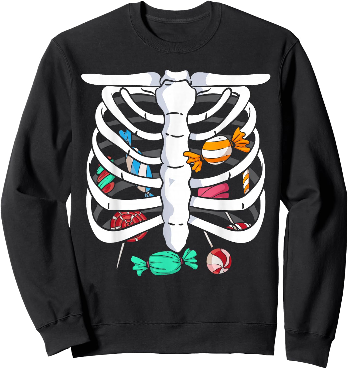 Cute Candy Sweet Sugar Lollipop Dessert Foodie Candies Sweatshirt - Sweatshirt | Black
