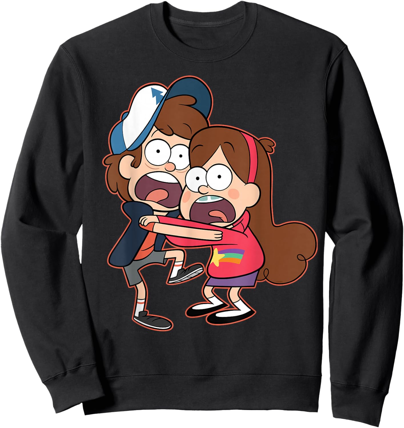 Disney Gravity Falls Dipper and Mabel Pines Sweatshirt - Sweatshirt | Black