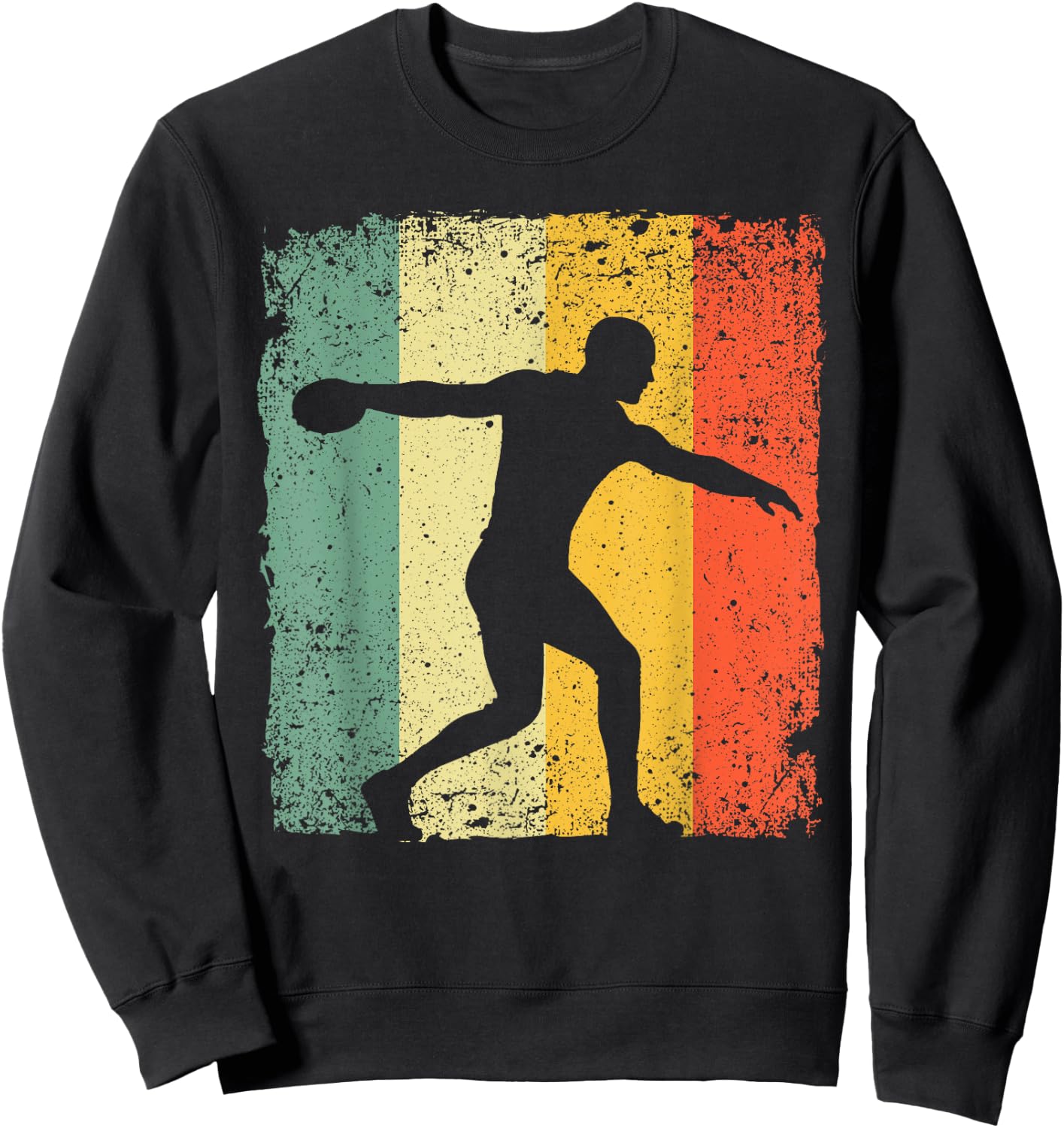 Funny Discuss Throwing Design Discuss Throw Track And Field Sweatshirt - Sweatshirt | Black