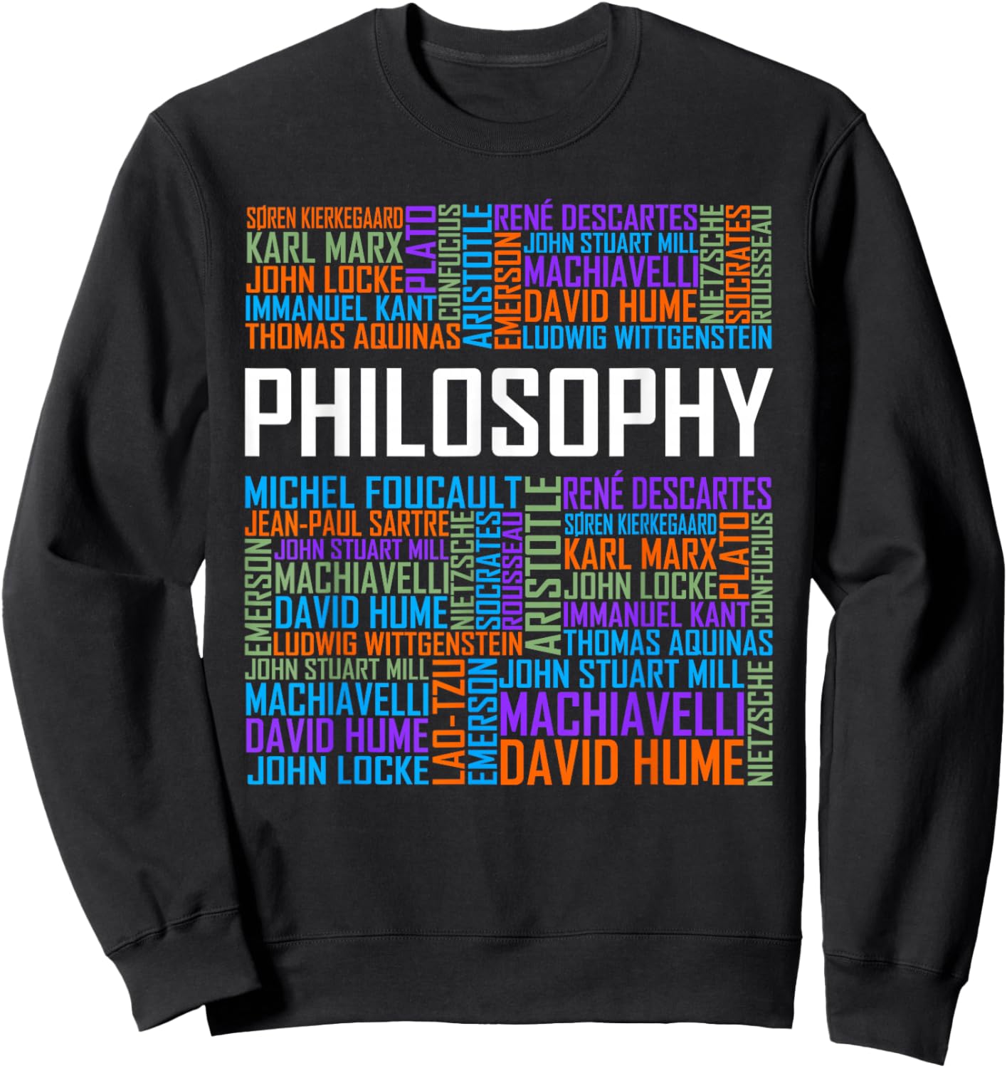 Philosophy Words Lover Gift Philosopher Sweatshirt - Sweatshirt | Black