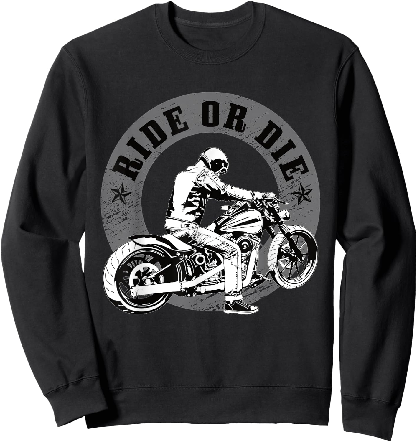 Ride or Die Motorcycle Sweatshirt - Sweatshirt | Black