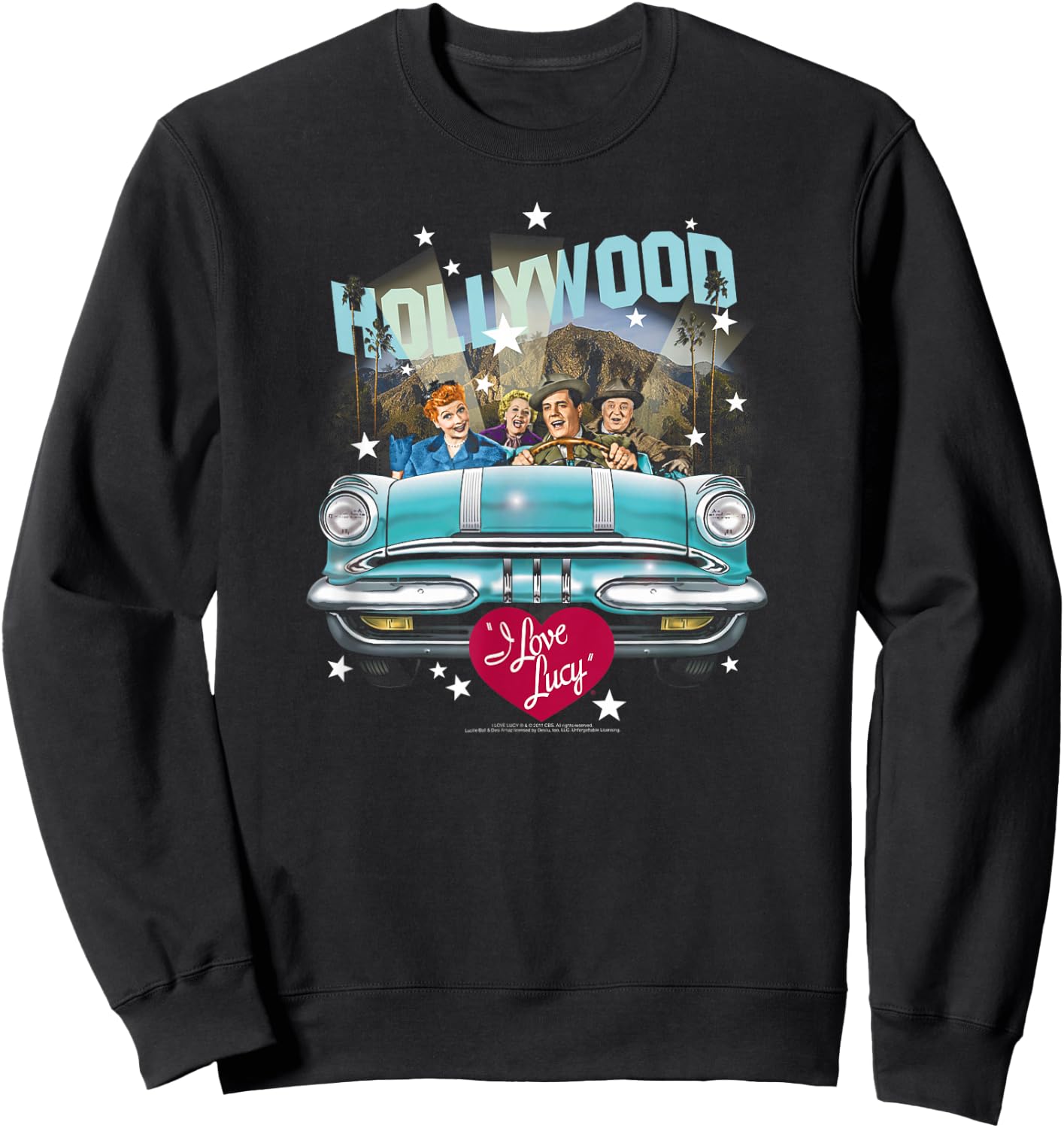 I Love Lucy Hollywood Road Trip Sweatshirt - Sweatshirt | Black
