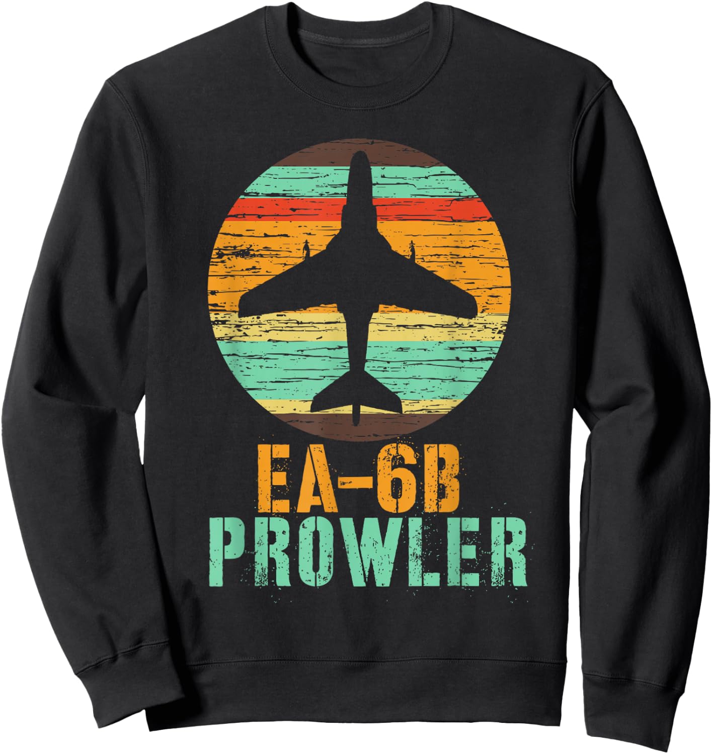 Vintage EA-6B Prowler Military Aircraft Shirt Sweatshirt - Sweatshirt | Black