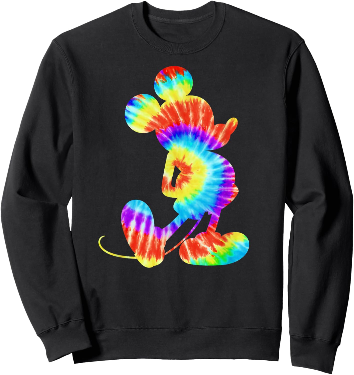 Disney Mickey Mouse Retro Tie- Dye Small Sweatshirt - Sweatshirt | Black