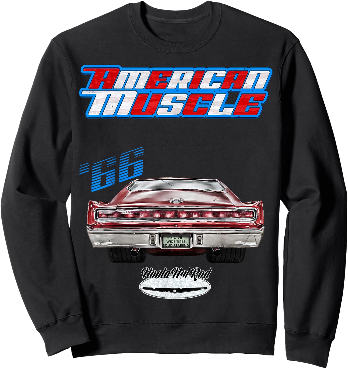 1966 Charger,Super Bee,Hot Rod,Muscle Car,Magnum,Wedge,R/T Sweatshirt - Sweatshirt | Black