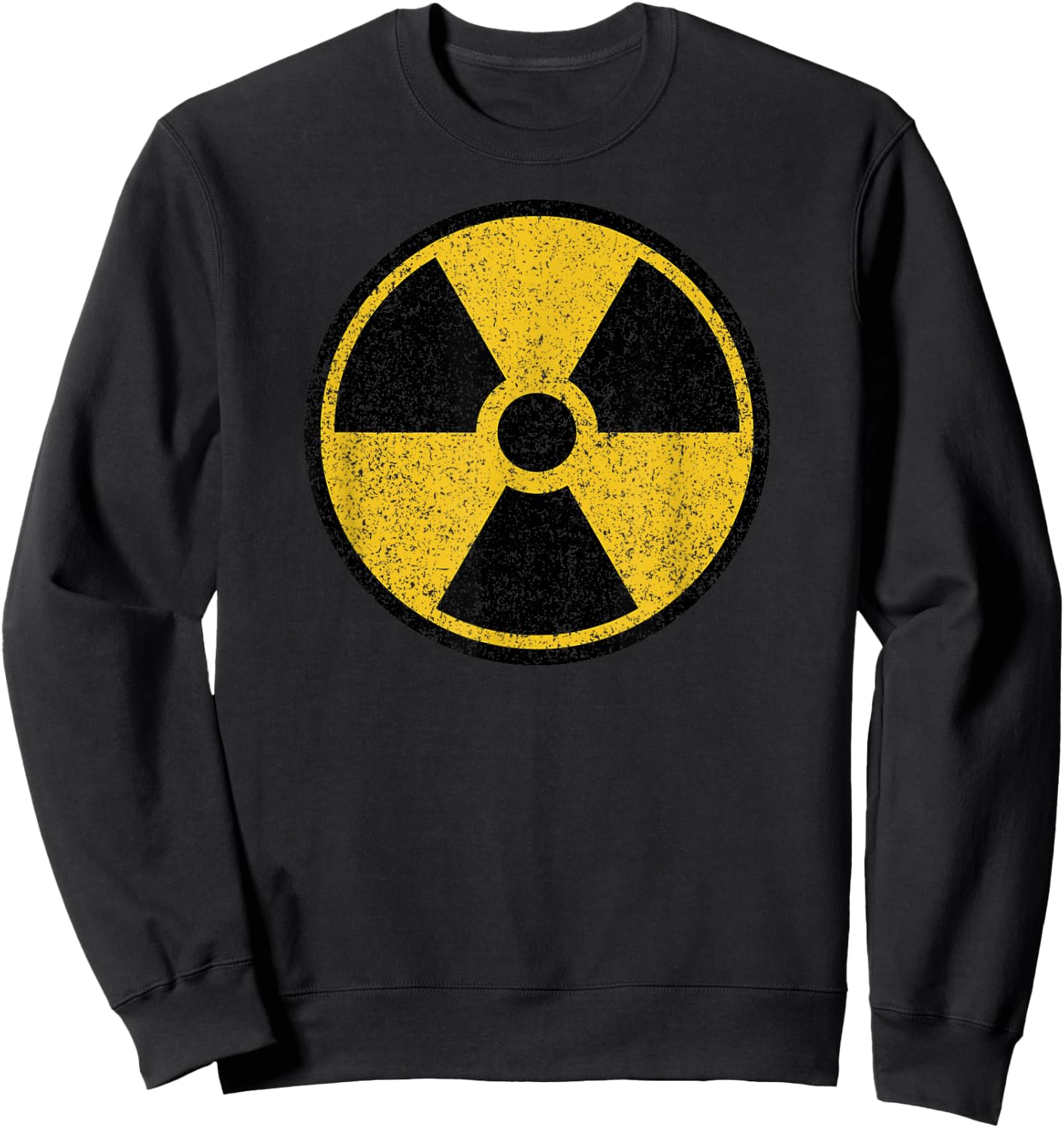 Radioactive Nuclear Warning Symbol Radiation Sign Fallout Sweatshirt - Sweatshirt | Black