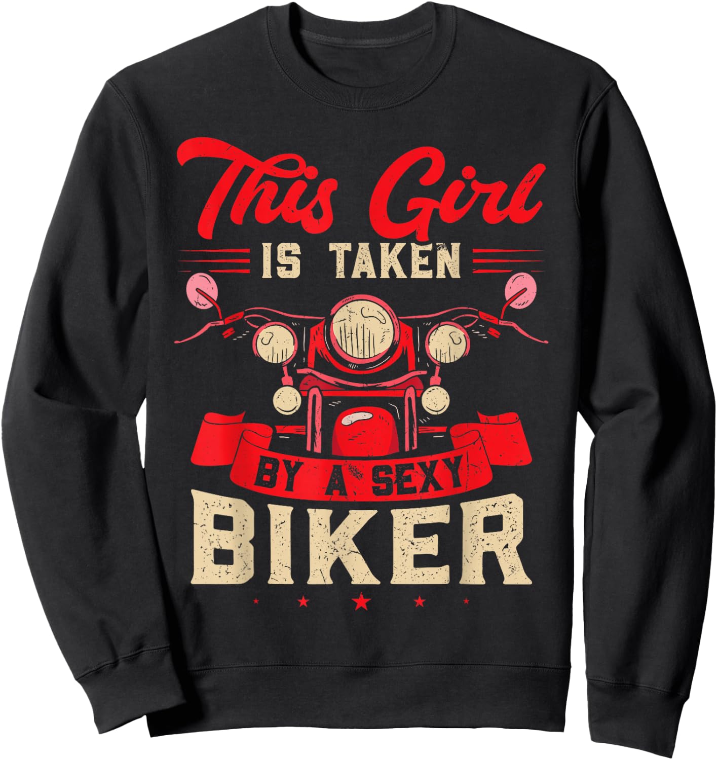 Sorry this Girl is taken by a sexy Biker Sweatshirt - Sweatshirt | Black