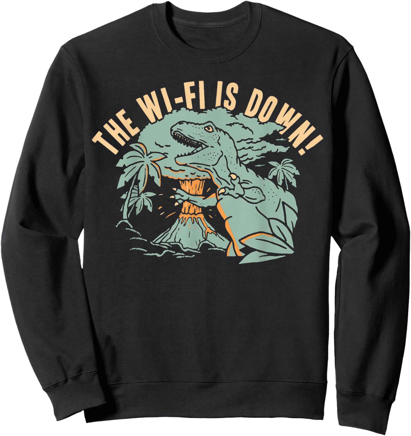 The Wi-Fi Is Down! For Women Boys Girls Funny Sweatshirt - Sweatshirt | Black