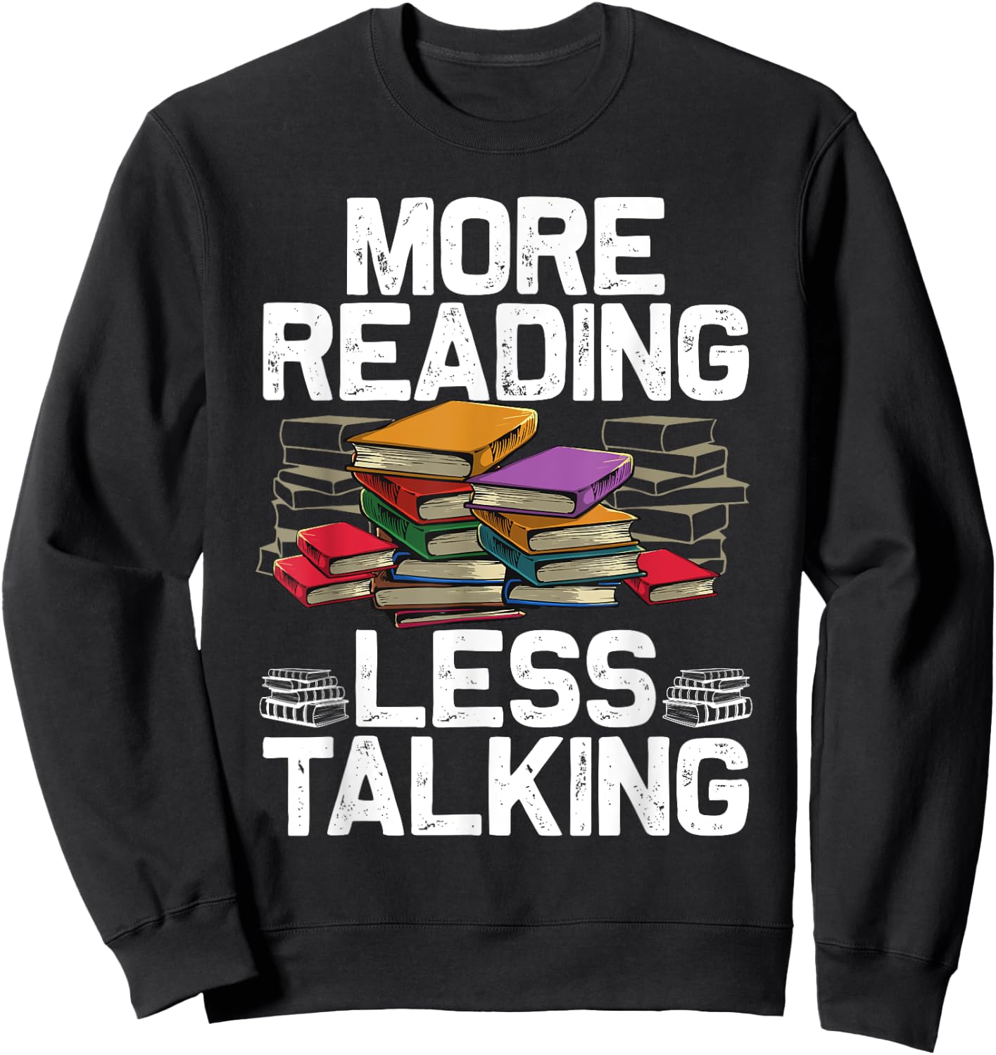 Cool Reading Books Women Book Lover Bookworm Library Sweatshirt - Sweatshirt | Black