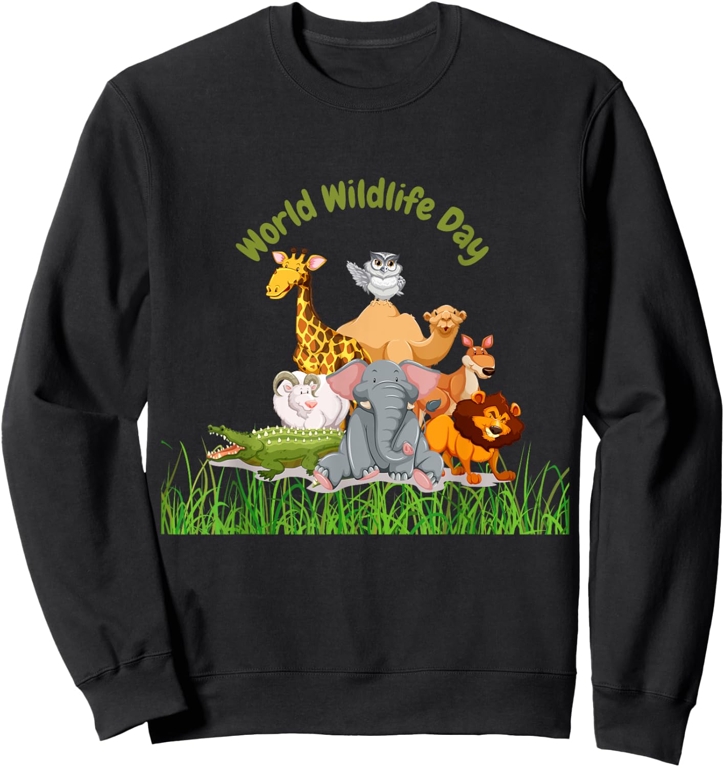 World Wildlife Day Sweatshirt - Sweatshirt | Black