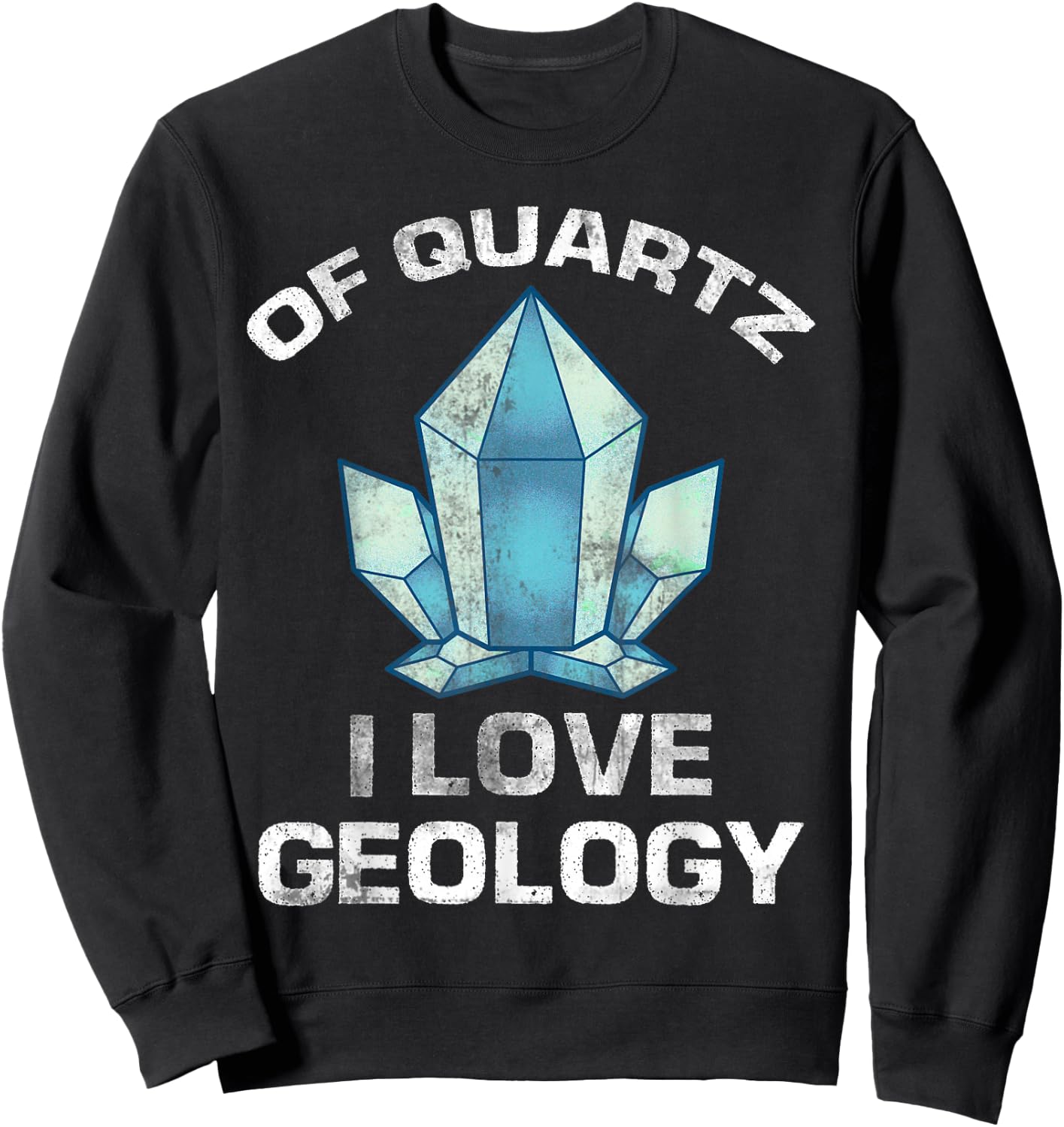 Stone Nerd Rock Love Valentine's Day Gift Geology Sweatshirt - Sweatshirt | Black