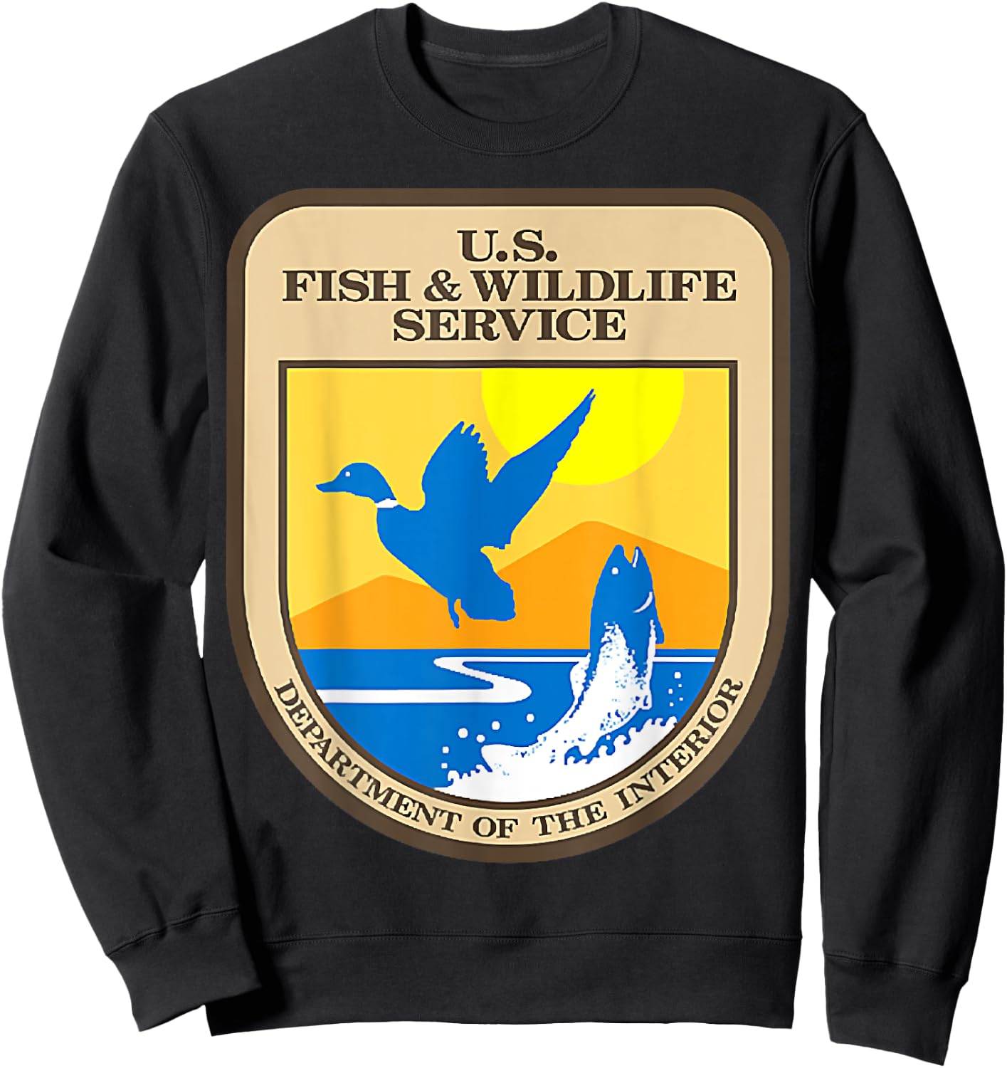 US Fish _ Wildlife Service Sweatshirt - Sweatshirt | Black