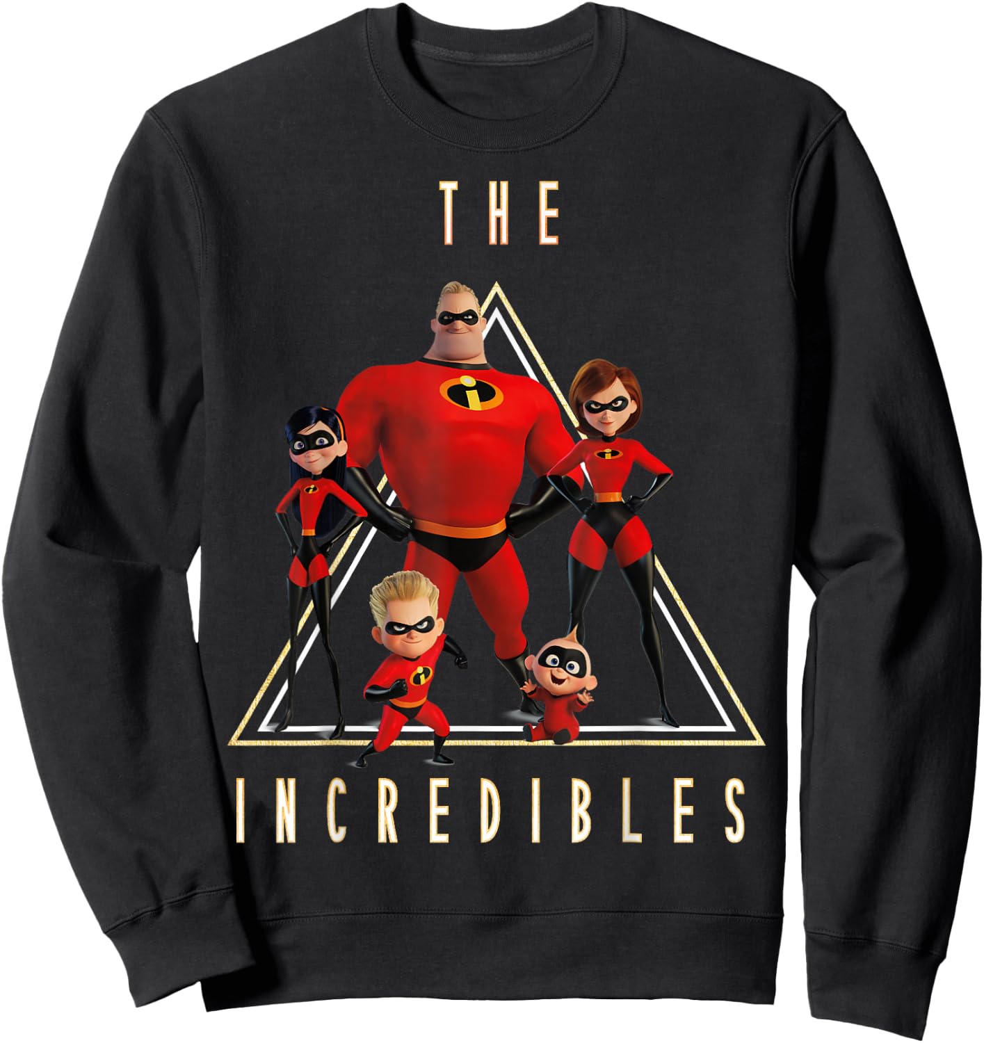 Disney Pixar Incredibles Classic Family Shot Graphic Sweatshirt - Sweatshirt | Black