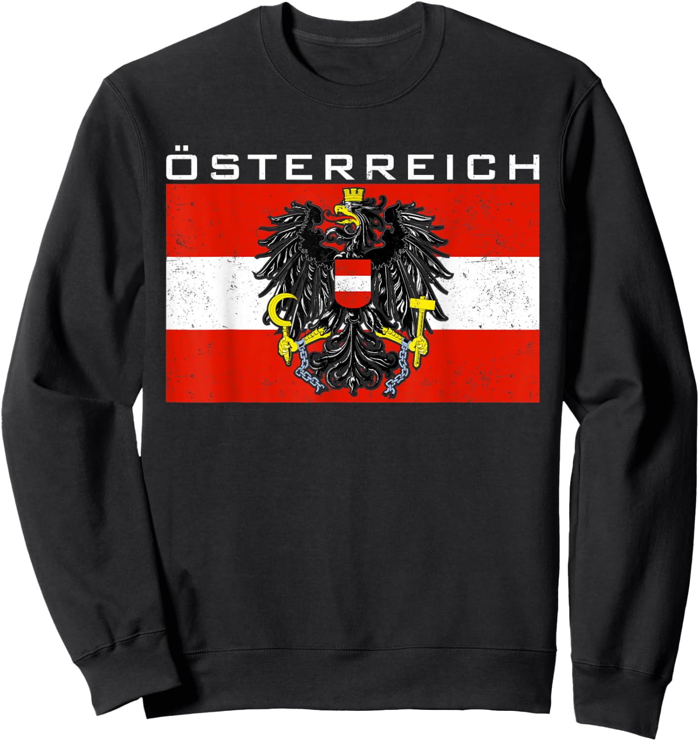 Austria Austrians Österreich Sweatshirt - Sweatshirt | Black