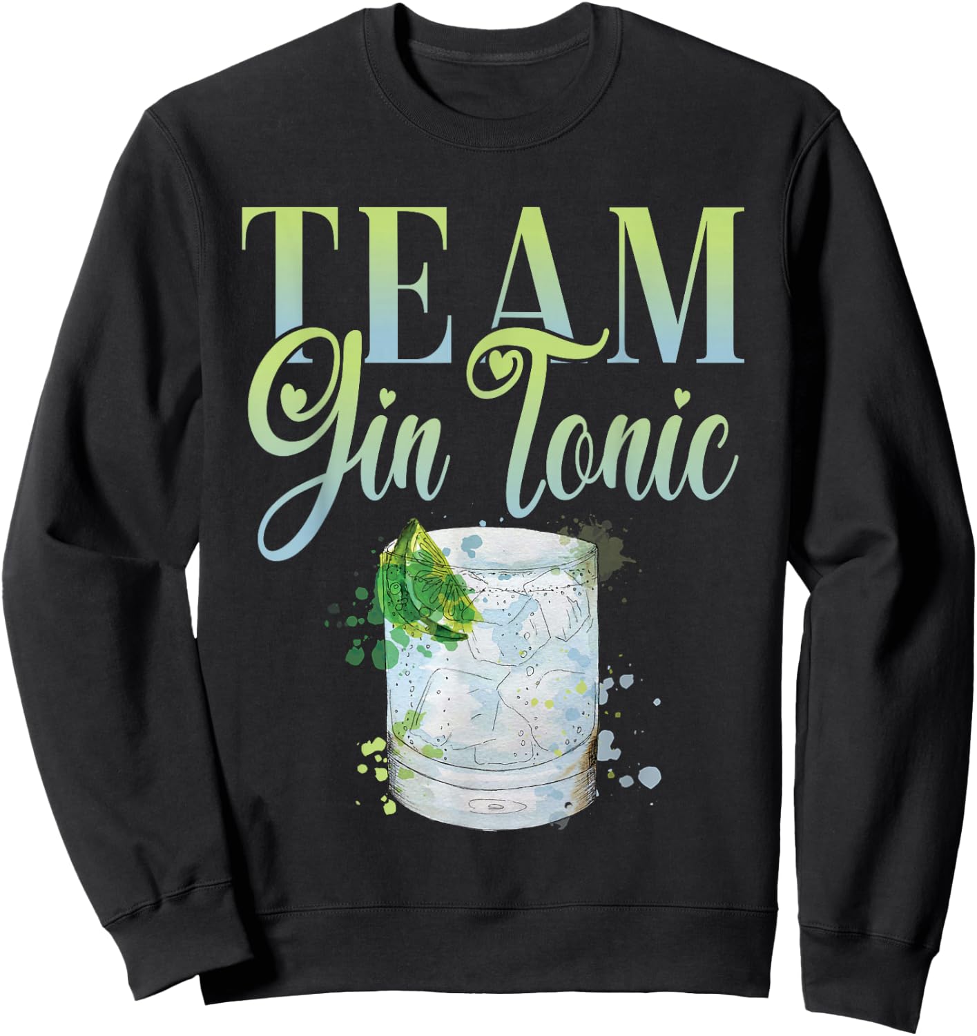 Hen Party Team Gin Tonic Cocktail for Bartender Sweatshirt - Sweatshirt | Black