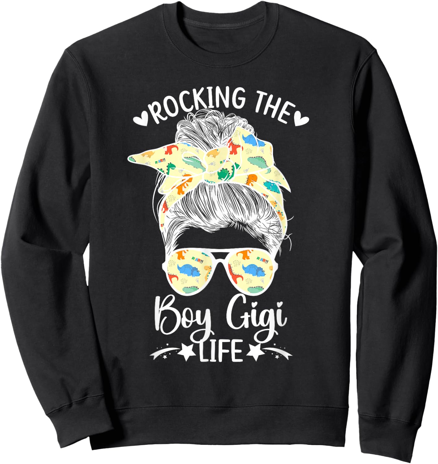 Rocking The Boy Gigi Life Grandma Gigi Of Boys Gigi Sweatshirt - Sweatshirt | Black