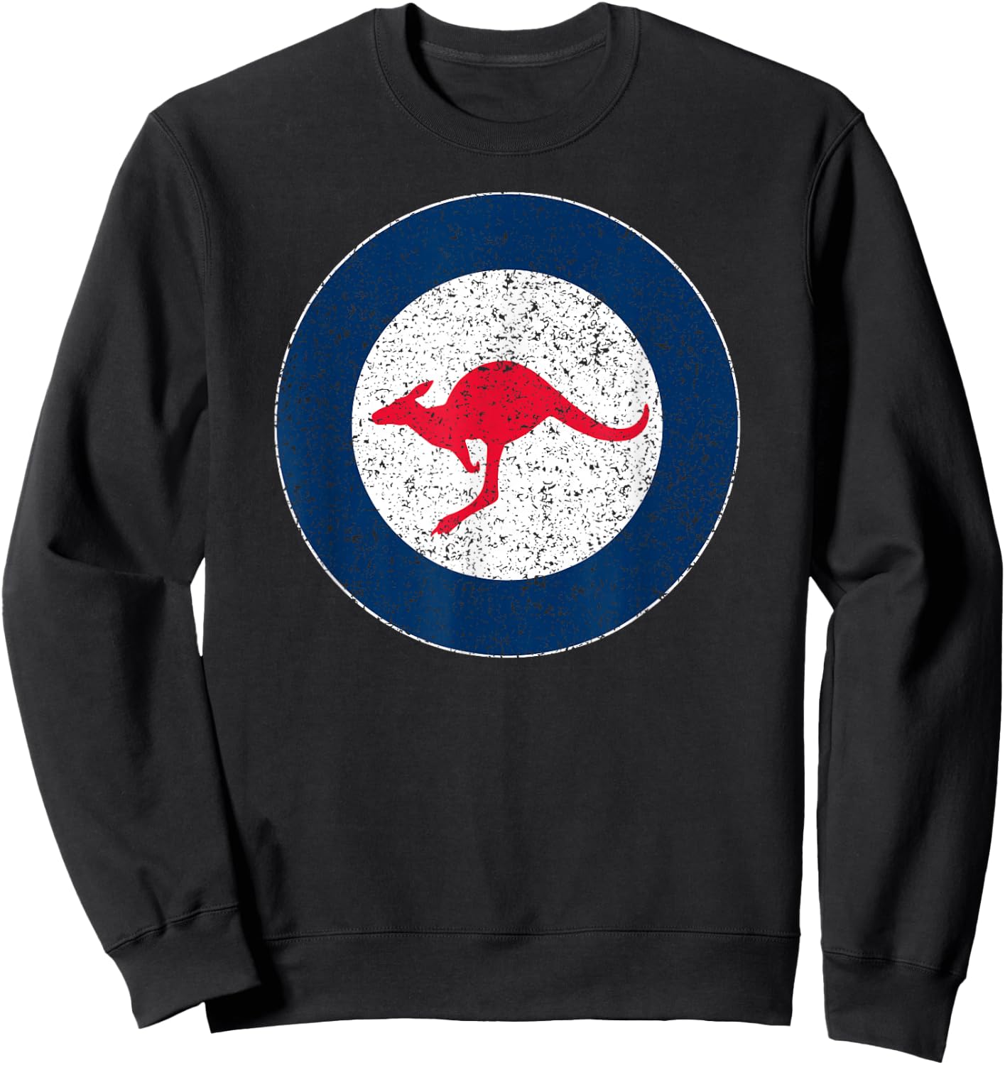 Australian Air Force Roundel Kangaroo Sweatshirt - Sweatshirt | Black