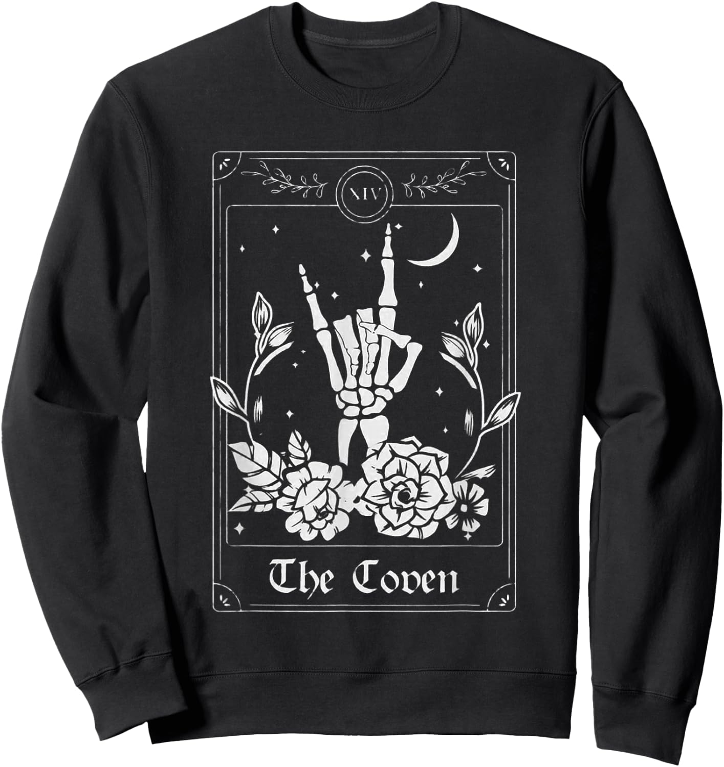 Wedding Tarot Card The Coven Halloween Bachelorette Matching Sweatshirt - Sweatshirt | Black