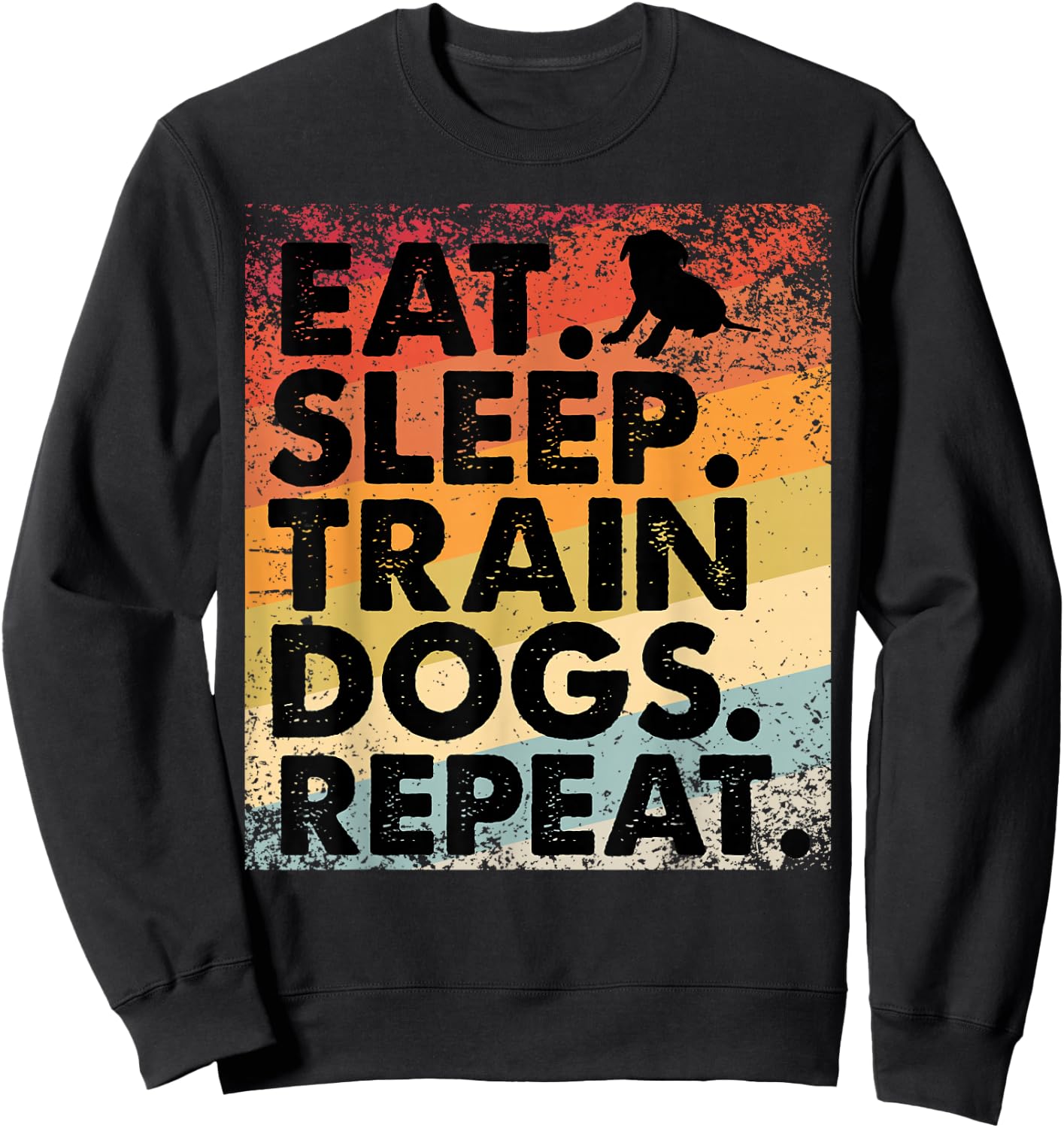 Dog Commands Obedience Training apparel Funny Dog Trainer Sweatshirt - Sweatshirt | Black