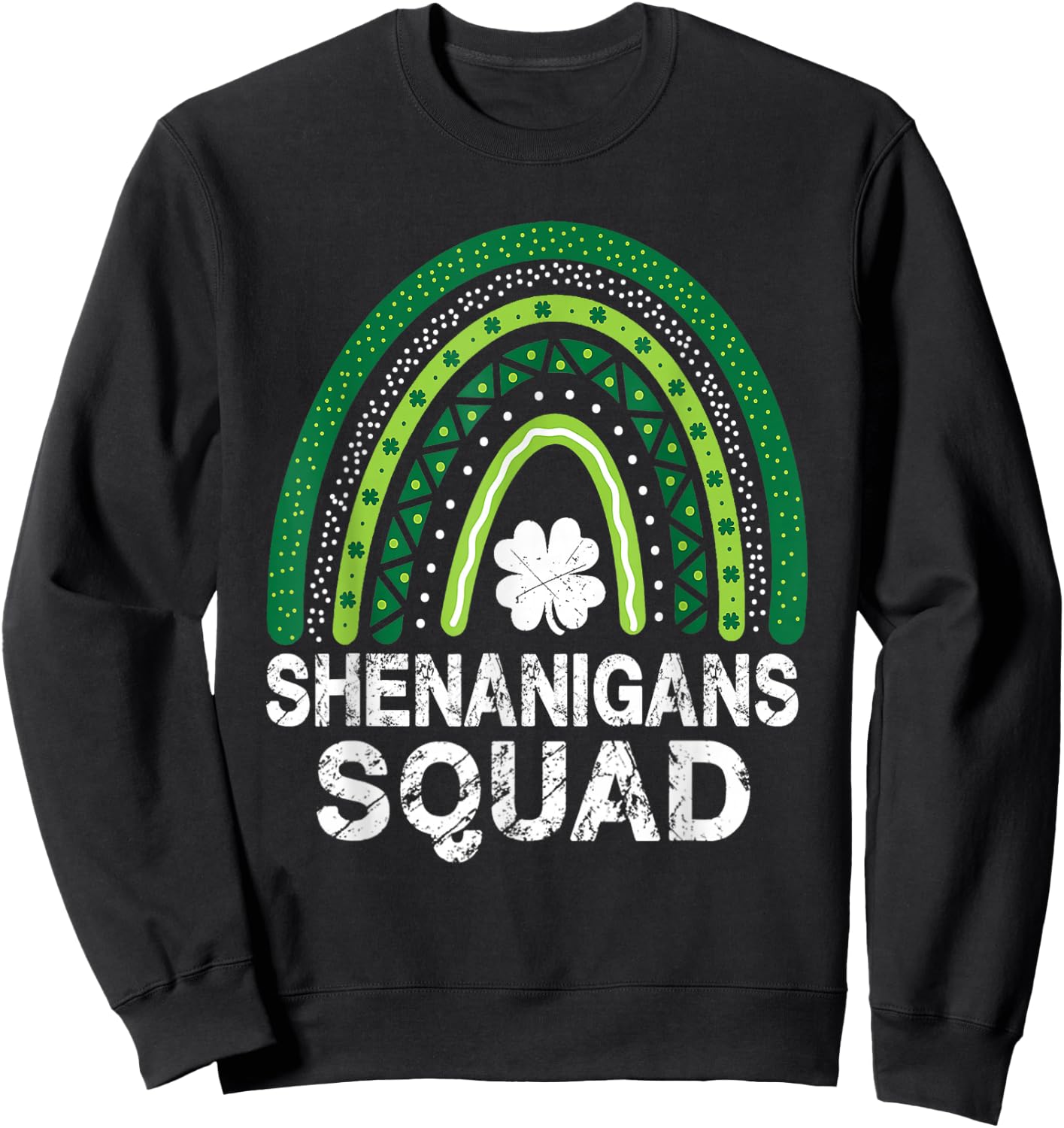 Shenanigans Squad St Patrick's Day Men Women Kids Sweatshirt - Sweatshirt | Black