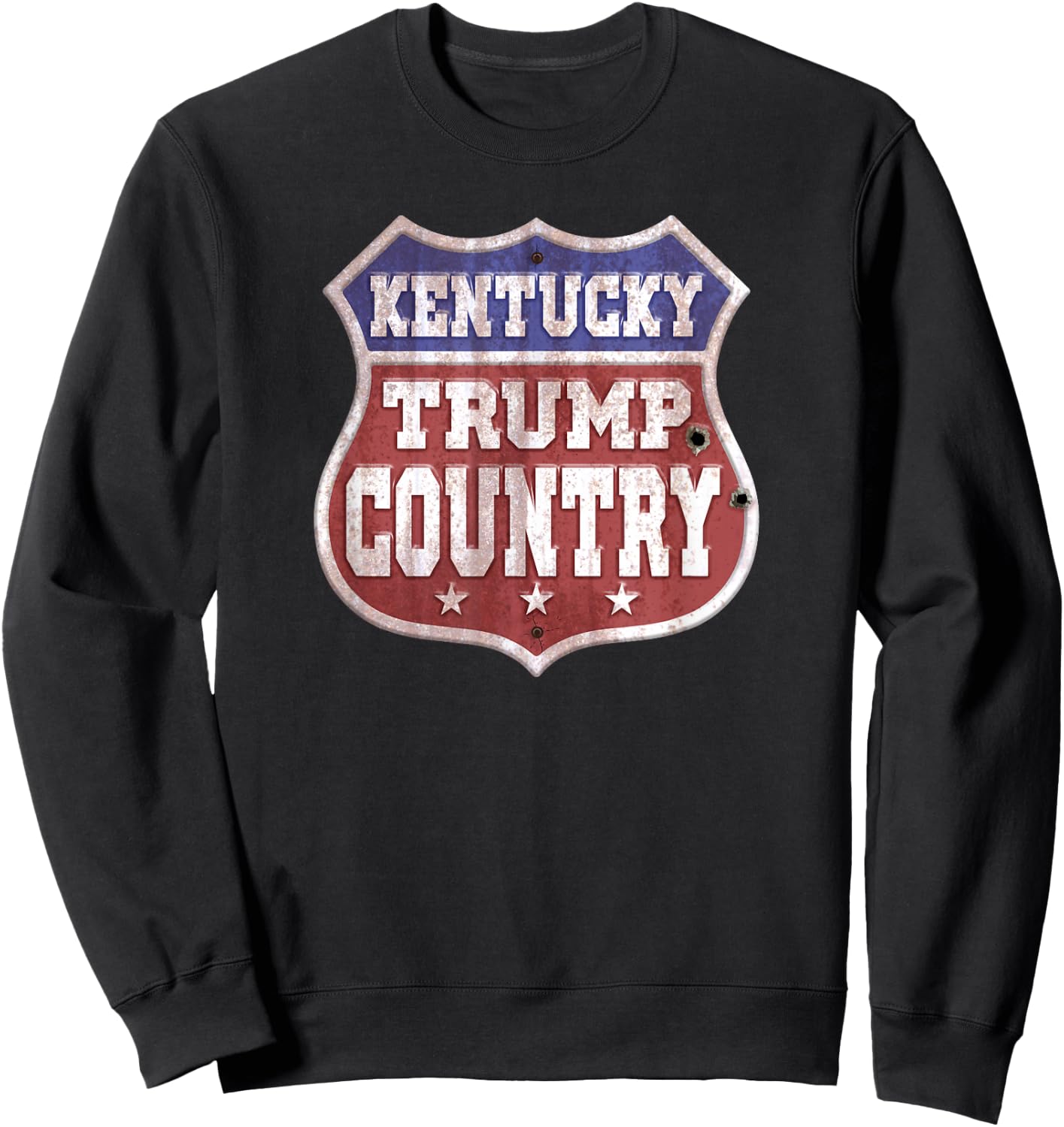 Trump 2024 Sign - Kentucky Trump Country - Trump 2020 Sweatshirt - Sweatshirt | Black