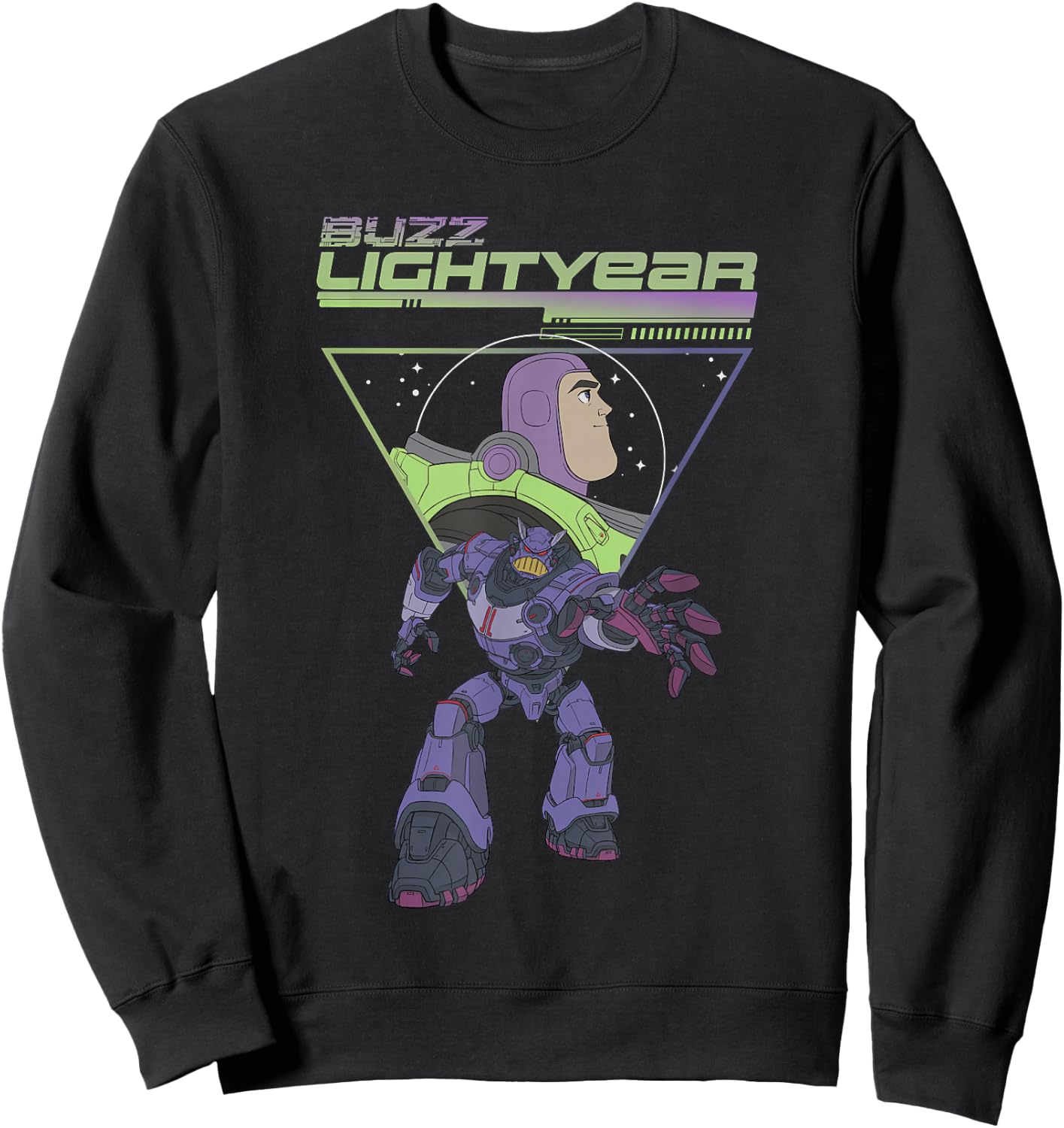 Disney Pixar Lightyear Buzz VS Emperor Zurg Vintage Poster Sweatshirt - Sweatshirt | Black