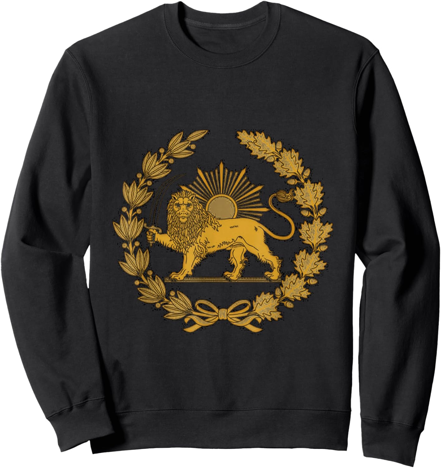 Shir o Khorshid, Lion and Sun, Symbol of Persia Sweatshirt - Sweatshirt | Black