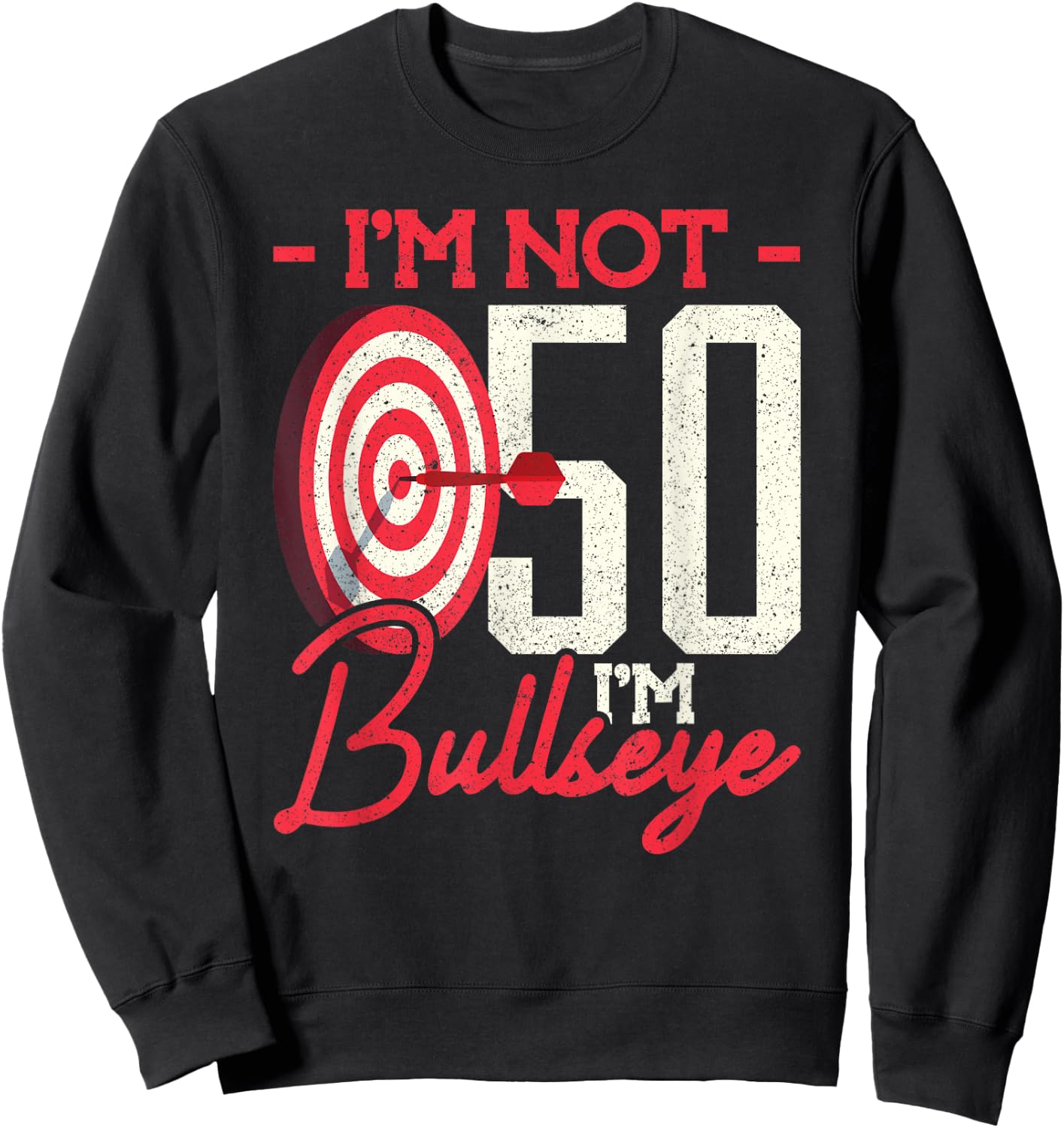 50th Birthday Dart Player 50 Years Darts Sweatshirt - Sweatshirt | Black
