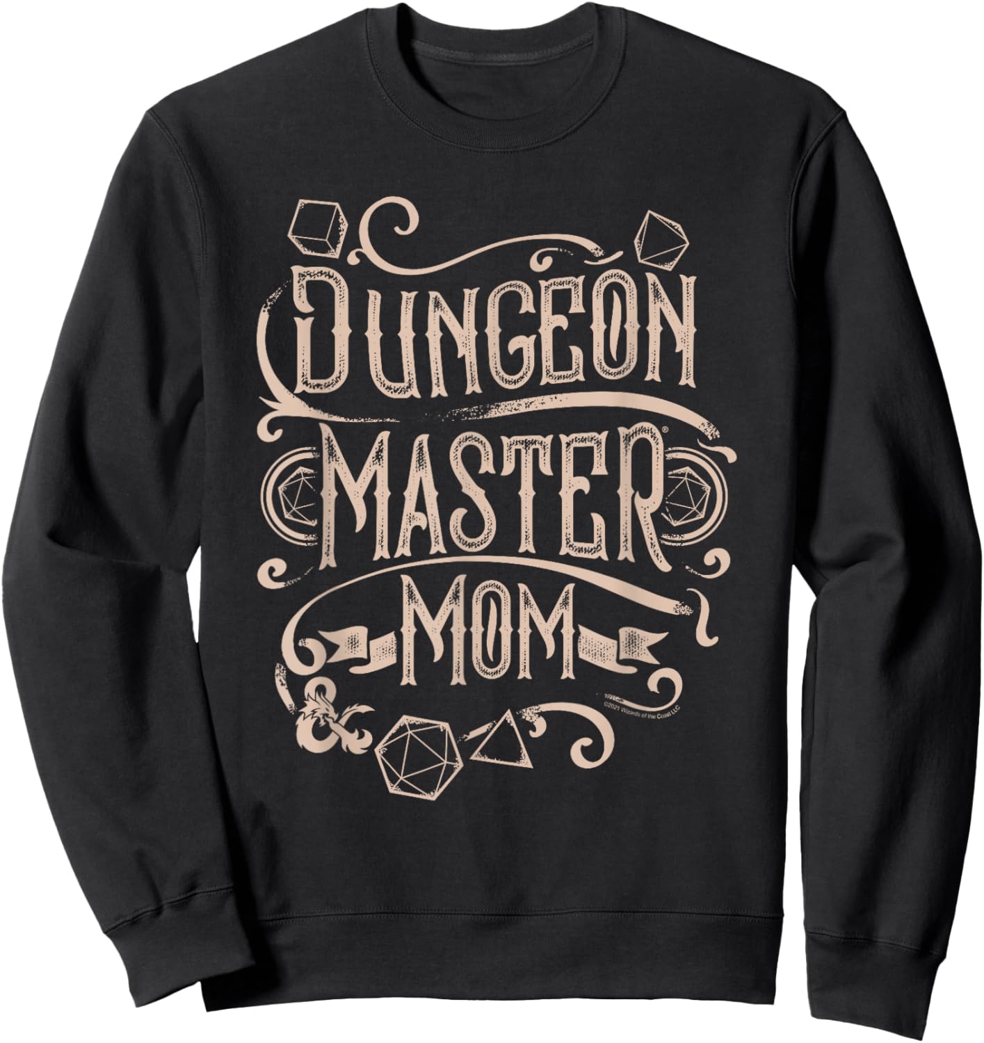 Dungeons & Dragons Mother's Day Dungeon Master Mom Sweatshirt - Sweatshirt | Black