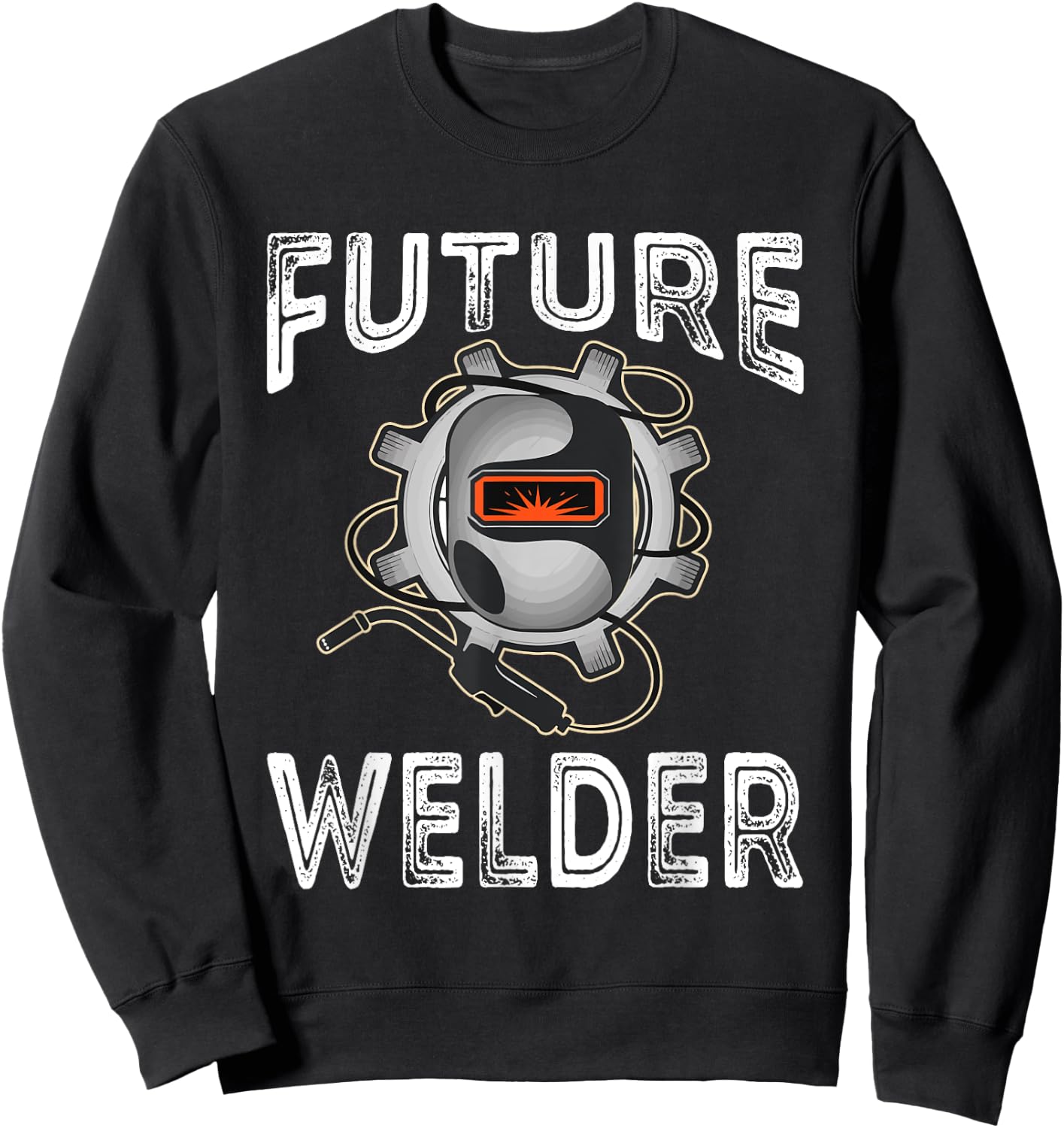 Vintage Future Welder Funny Welder Tools Lover Family Sweatshirt - Sweatshirt | Black
