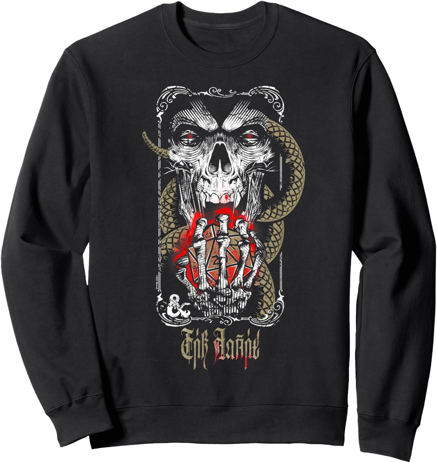 Dungeons & Dragons Lich for Chaos Design Sweatshirt - Sweatshirt | Black