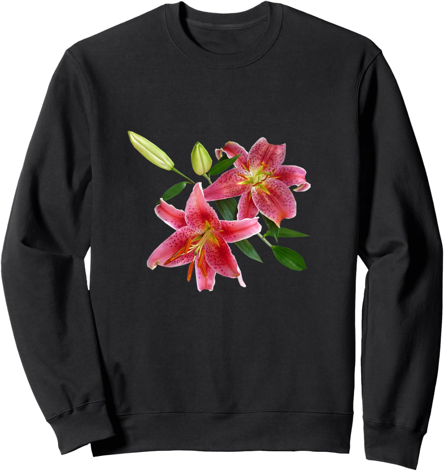Stargazer Lily - Ideal for Gardener Flower Lovers Sweatshirt - Sweatshirt | Black