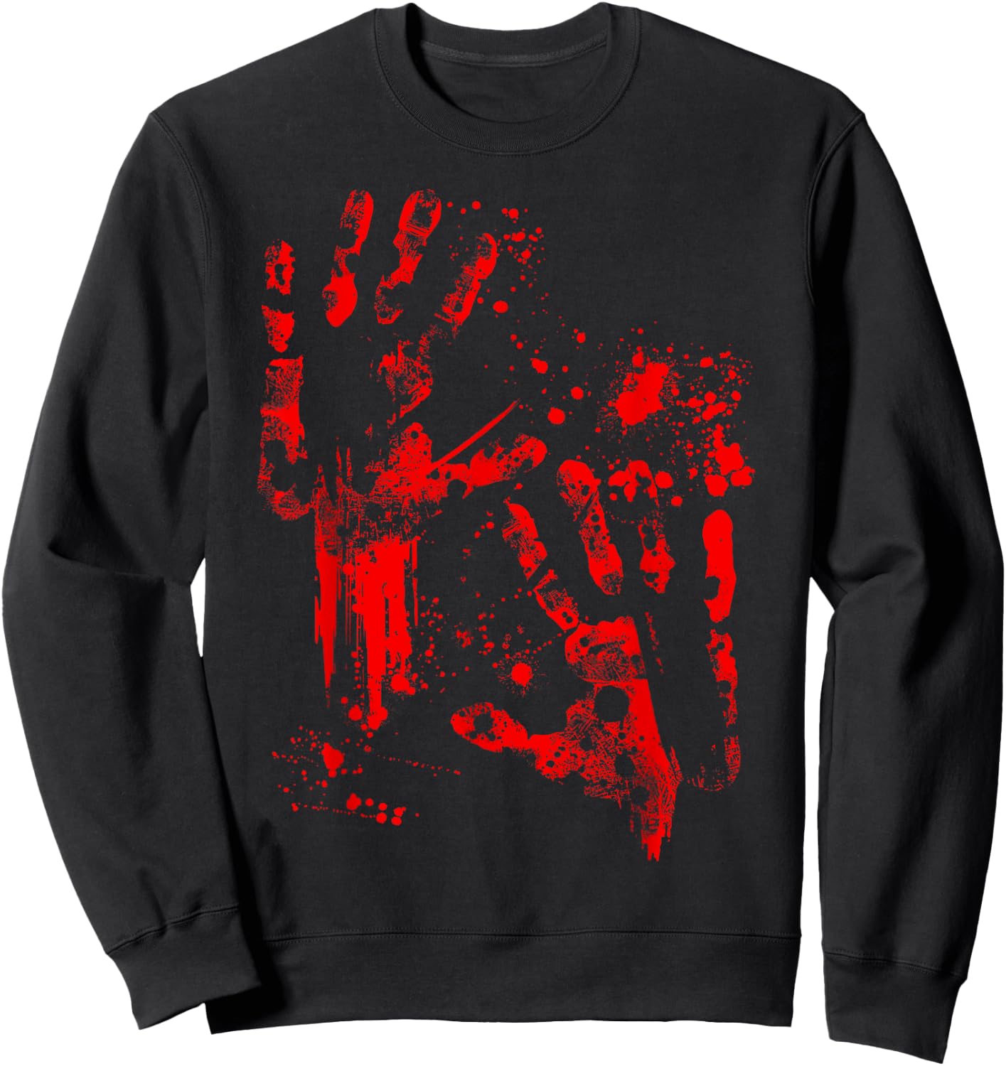 Bloody Halloween zombie attack blood Sweatshirt - Sweatshirt | Black