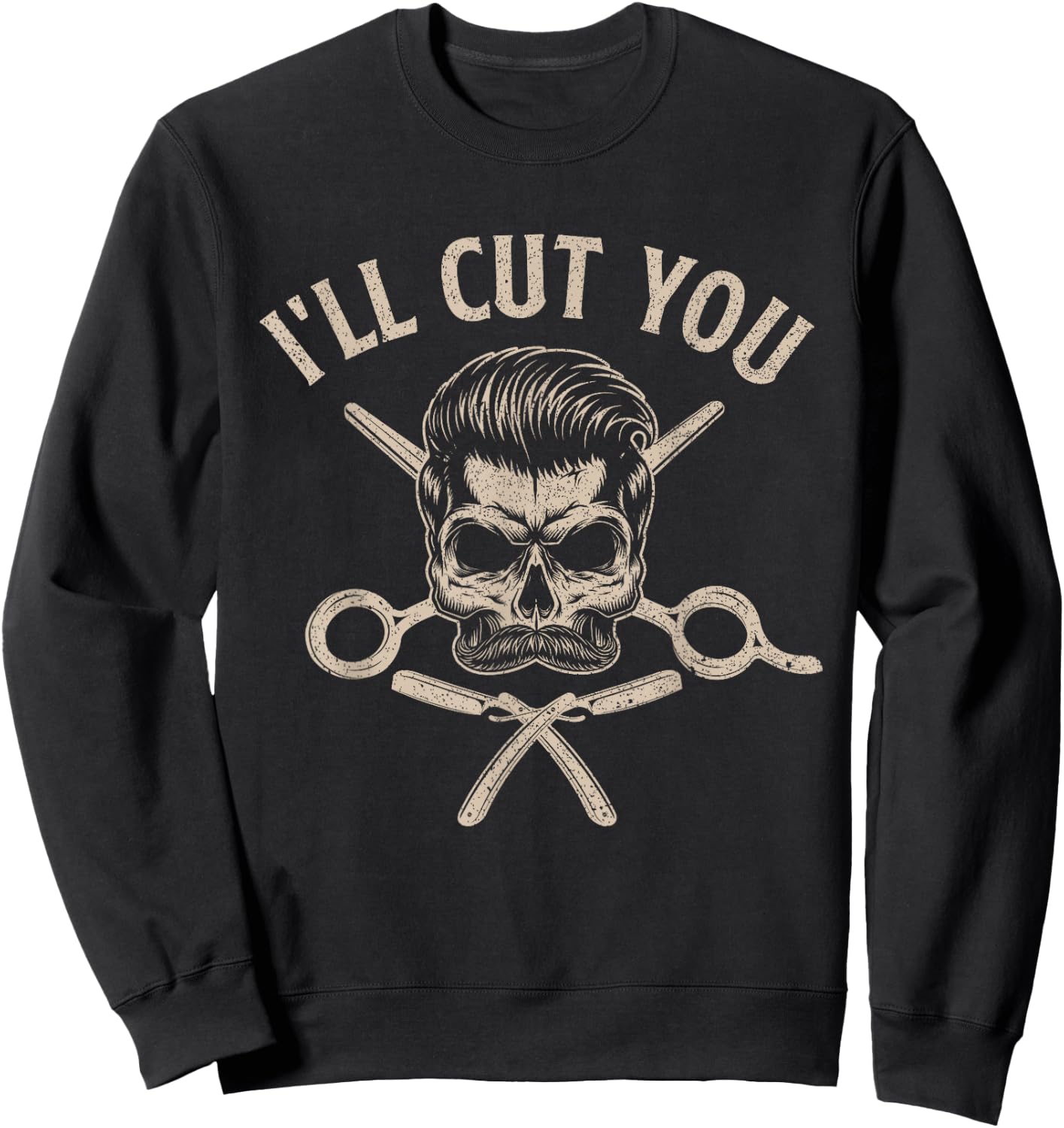Best Barber Art Women Hairstyling Tools Barbershop Sweatshirt - Sweatshirt | Black