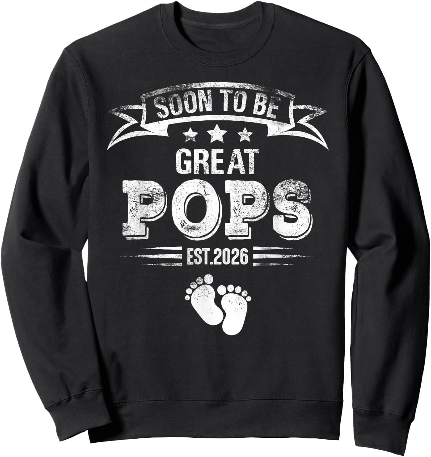 Soon to be great Pops est. 2026 Expecting Father Sweatshirt - Sweatshirt | Black