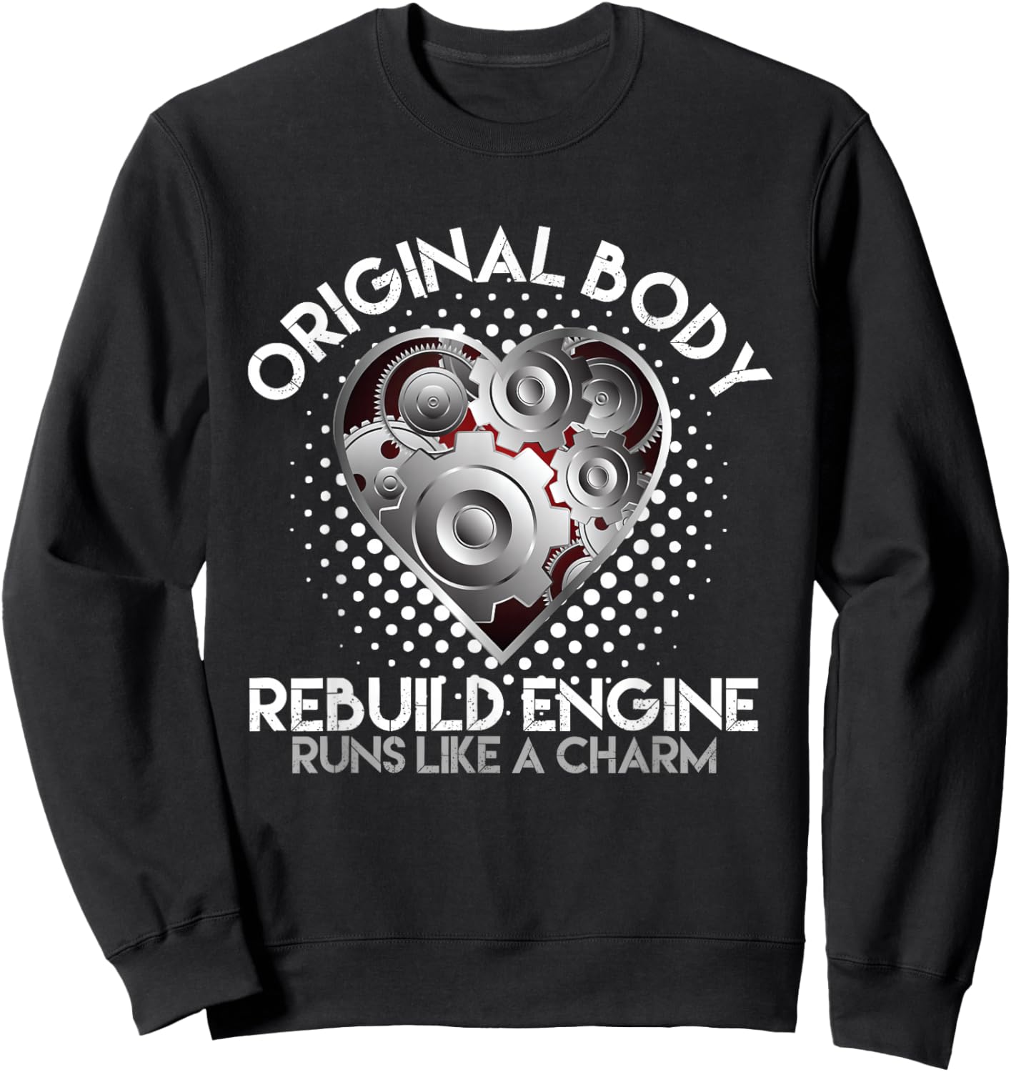 Original Body Rebuild Engine Open Heart Surgery Bypass Sweatshirt - Sweatshirt | Black