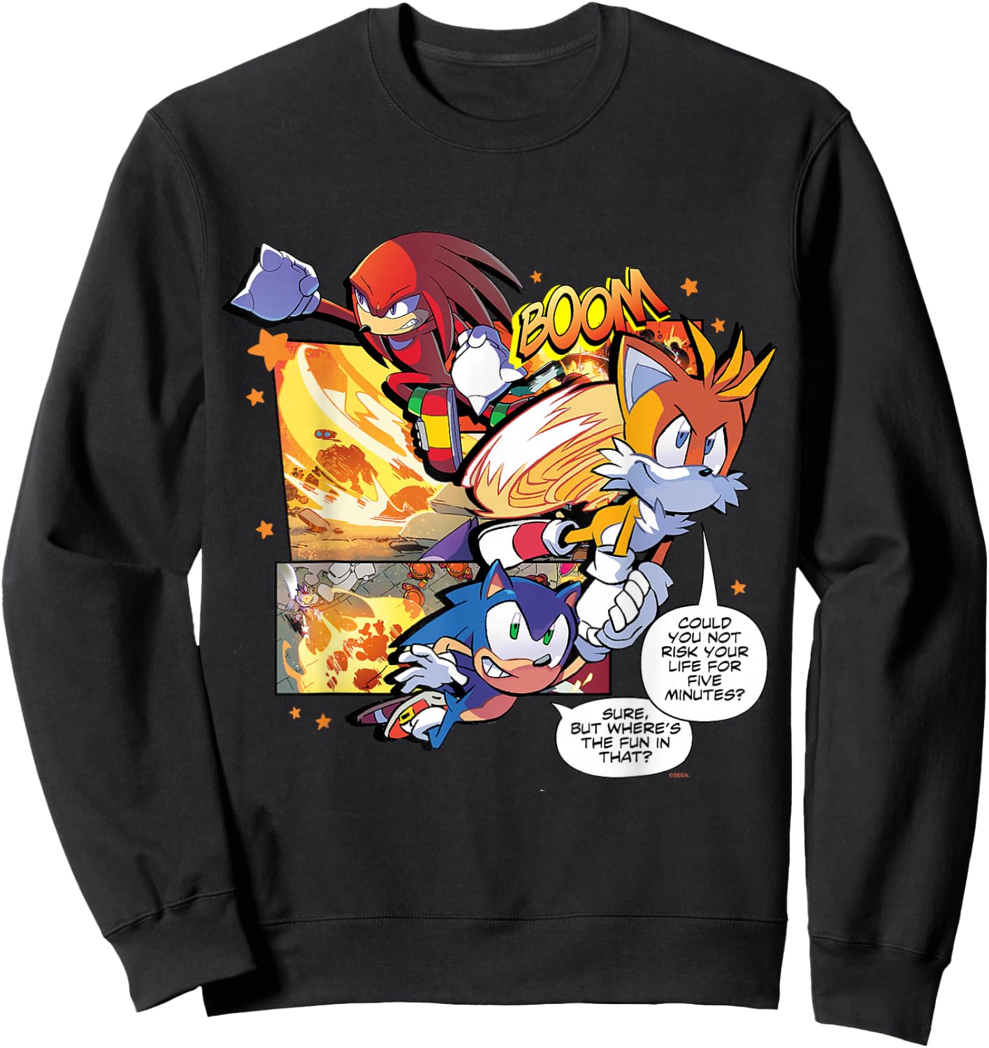 Sonic the Hedgehog Comic Legacy Sweatshirt - Sweatshirt | Black