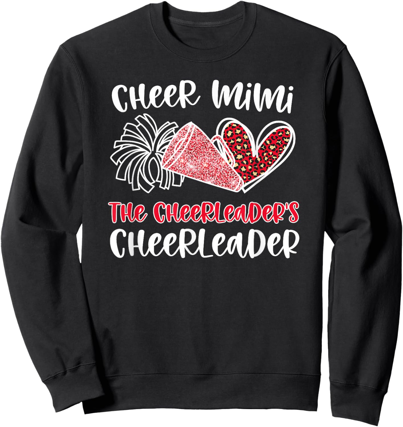 Cheer Mimi Cheerleader Mimi Grandma Of A Cheerleader Mimi Sweatshirt - Sweatshirt | Black