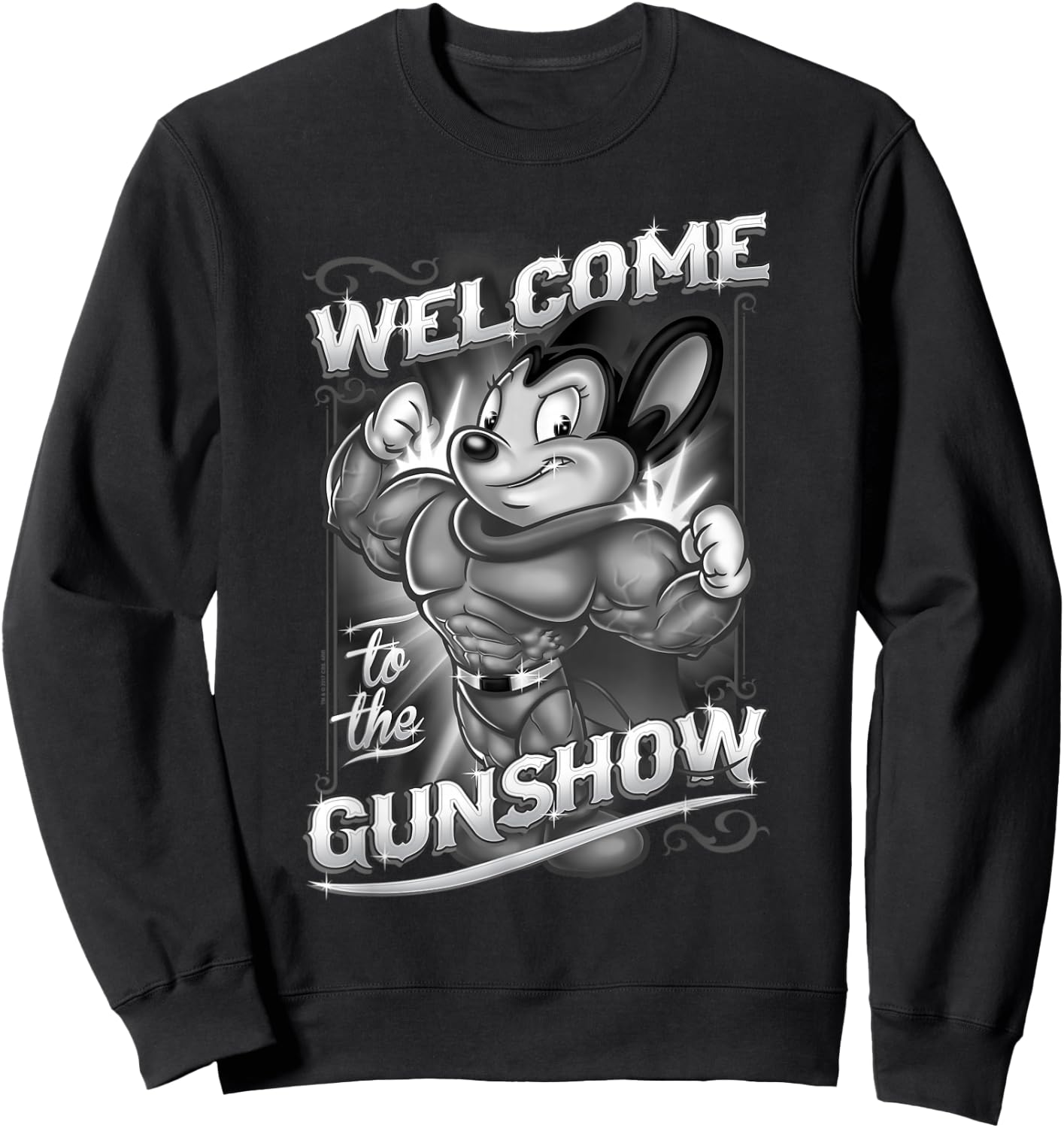 Mighty Mouse Welcome to The Gunshow Sweatshirt - Sweatshirt | Black