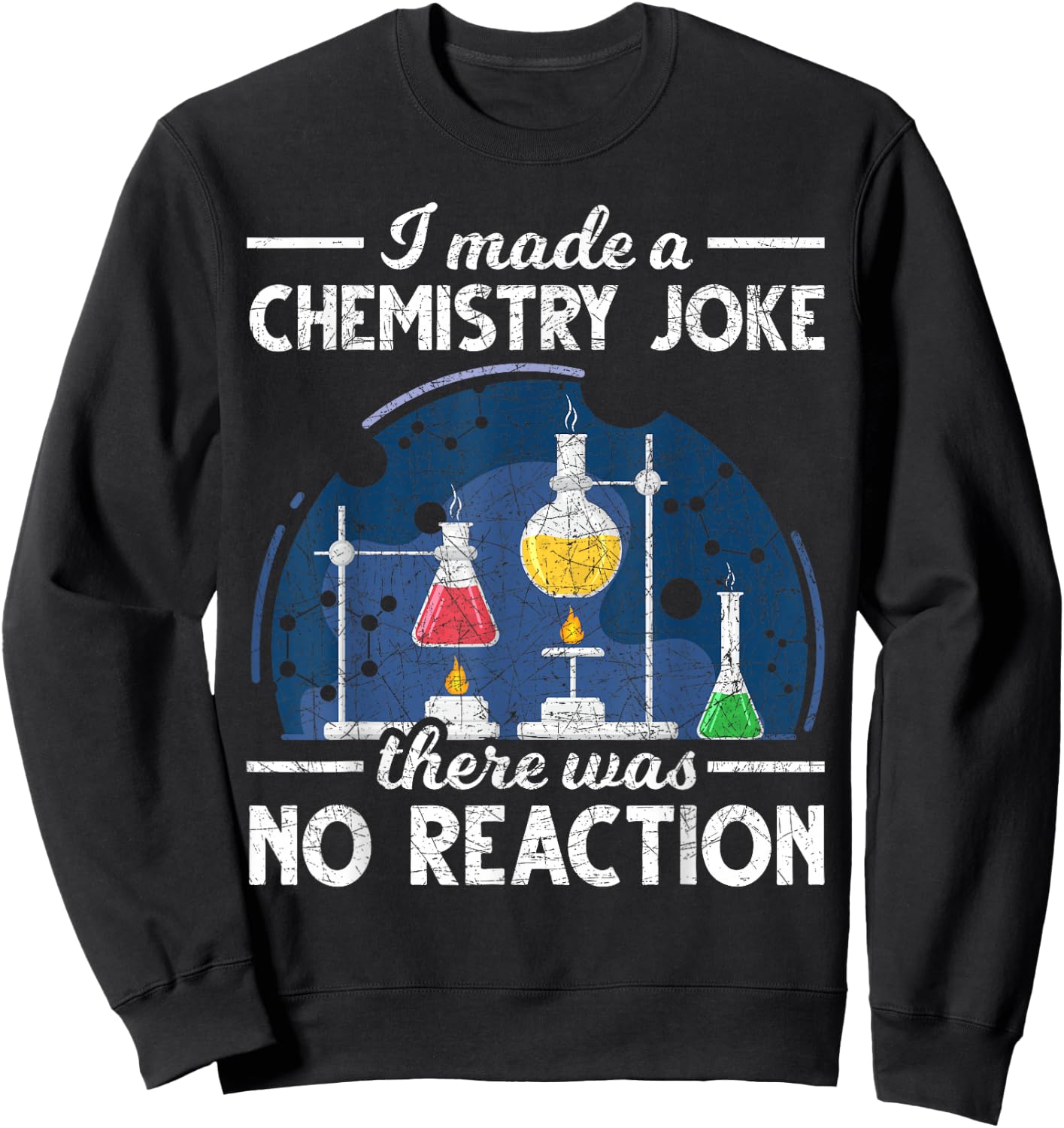 Women's Gift Molecules Periodic Table Chemistry Sweatshirt - Sweatshirt | Black