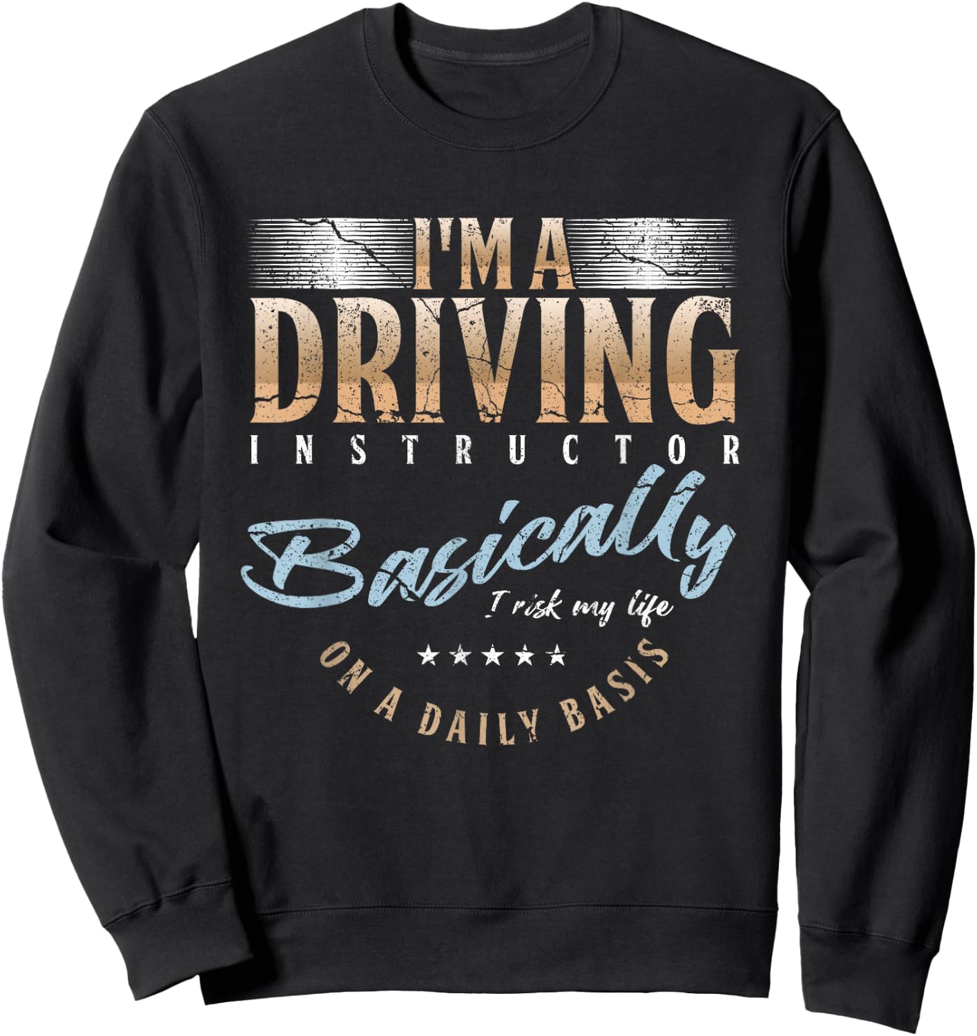 Driving Instructor Teacher Lesson School Driver´s License Sweatshirt - Sweatshirt | Black