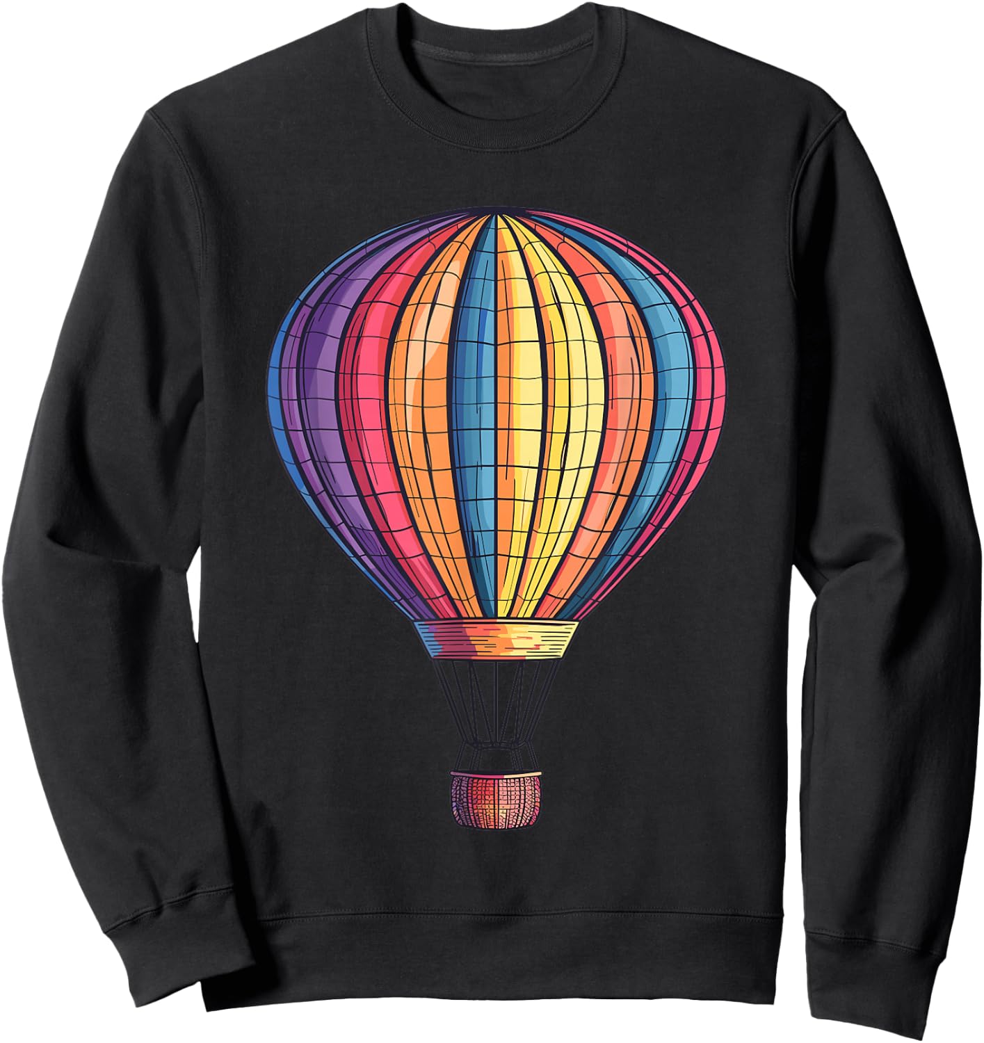 Hot air balloon Sweatshirt - Sweatshirt | Black
