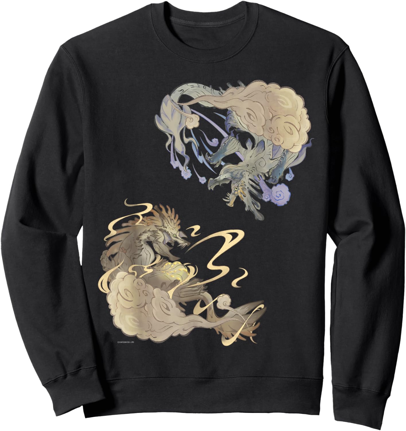 MH RISE Thunder Serpent Narwa&Wind Serpent Ibushi Sweatshirt - Sweatshirt | Black