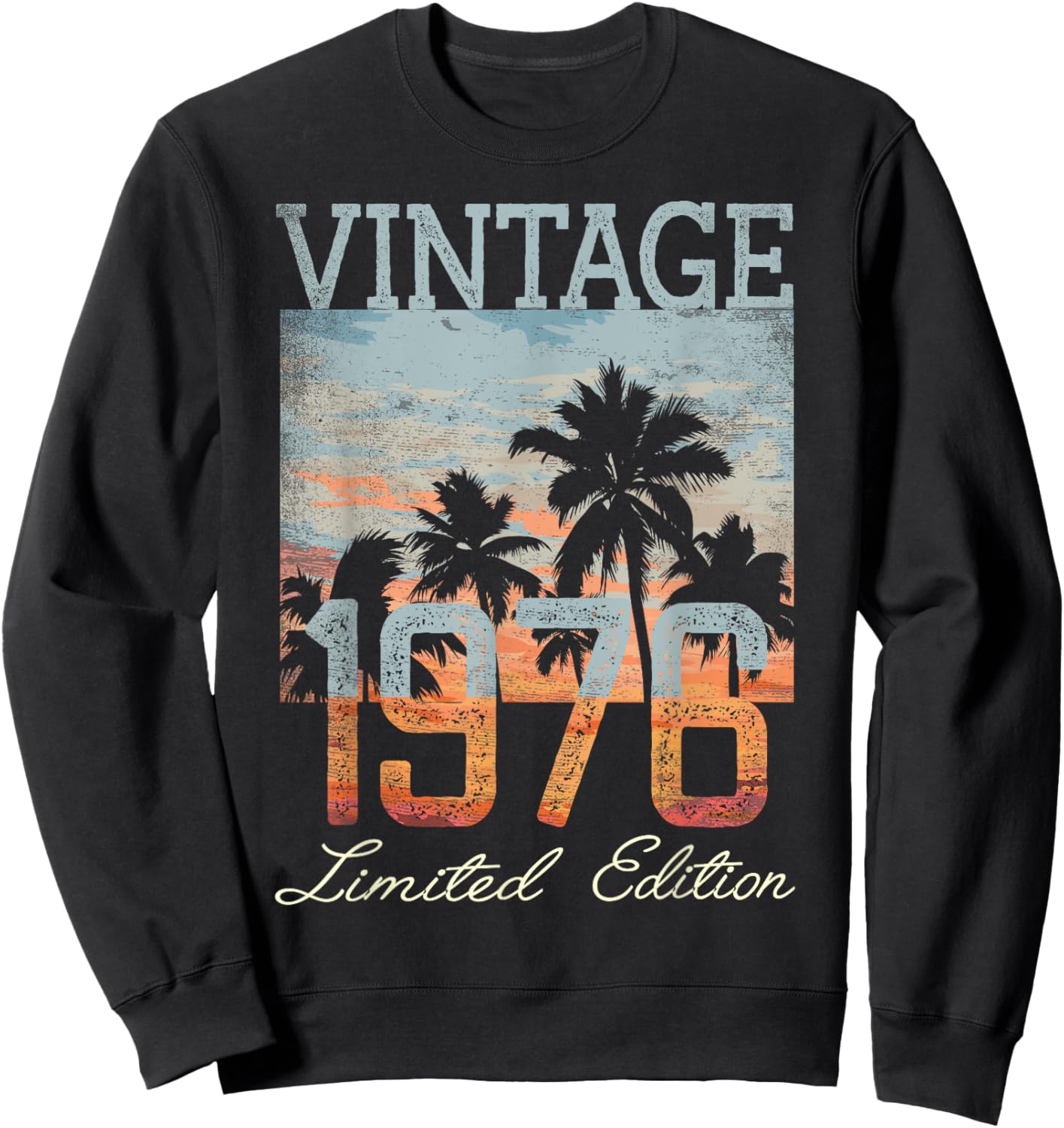 Vintage 1976 Limited Edition 49th Birthday 48 Year Old Gifts Sweatshirt - Sweatshirt | Black