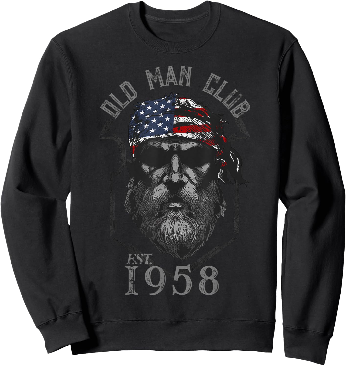 Old Man Club: Established 1958 Sweatshirt - Sweatshirt | Black