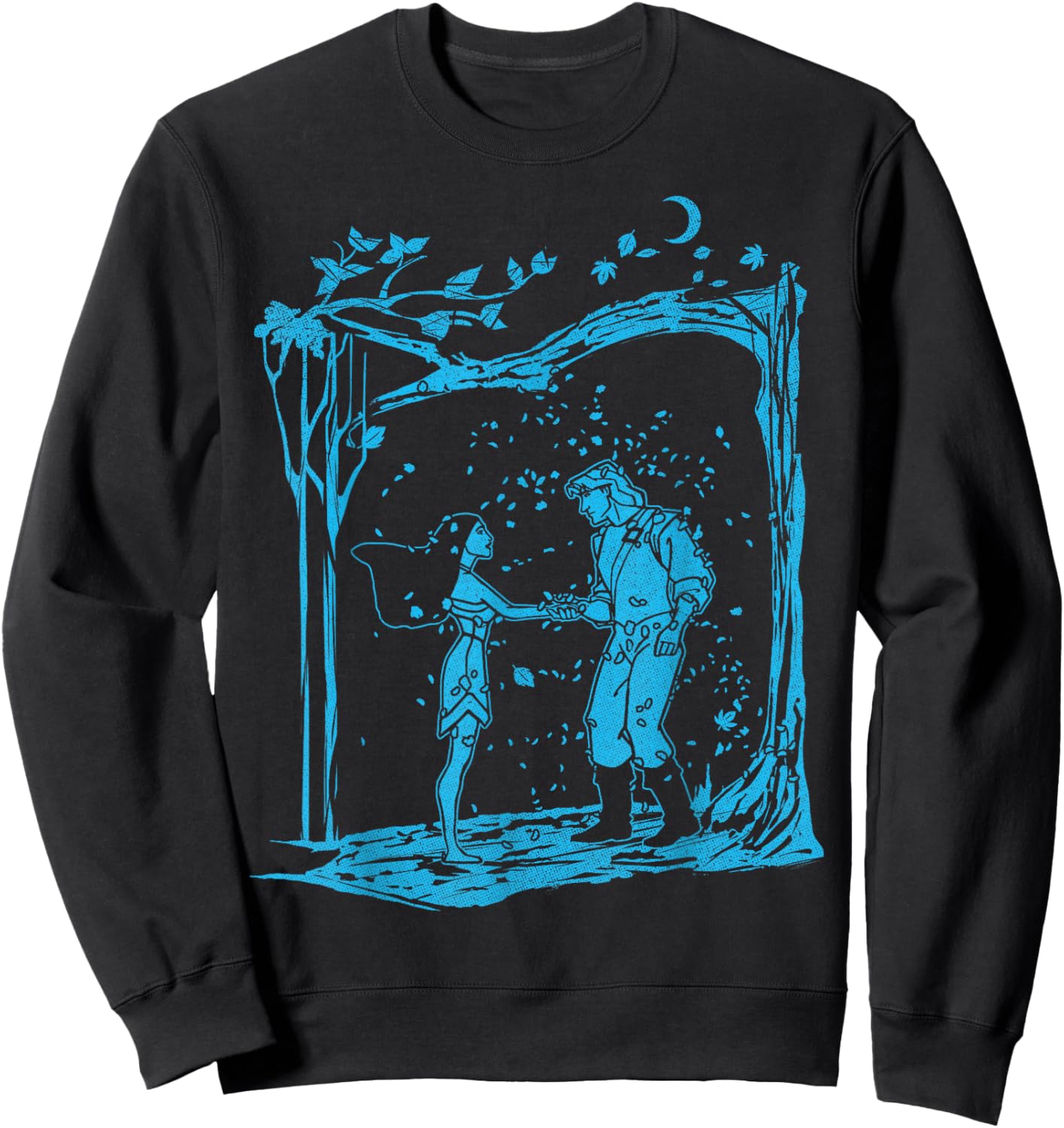 Disney Pocahontas I'll Always Be With You Front & Back Sweatshirt - Sweatshirt | Black