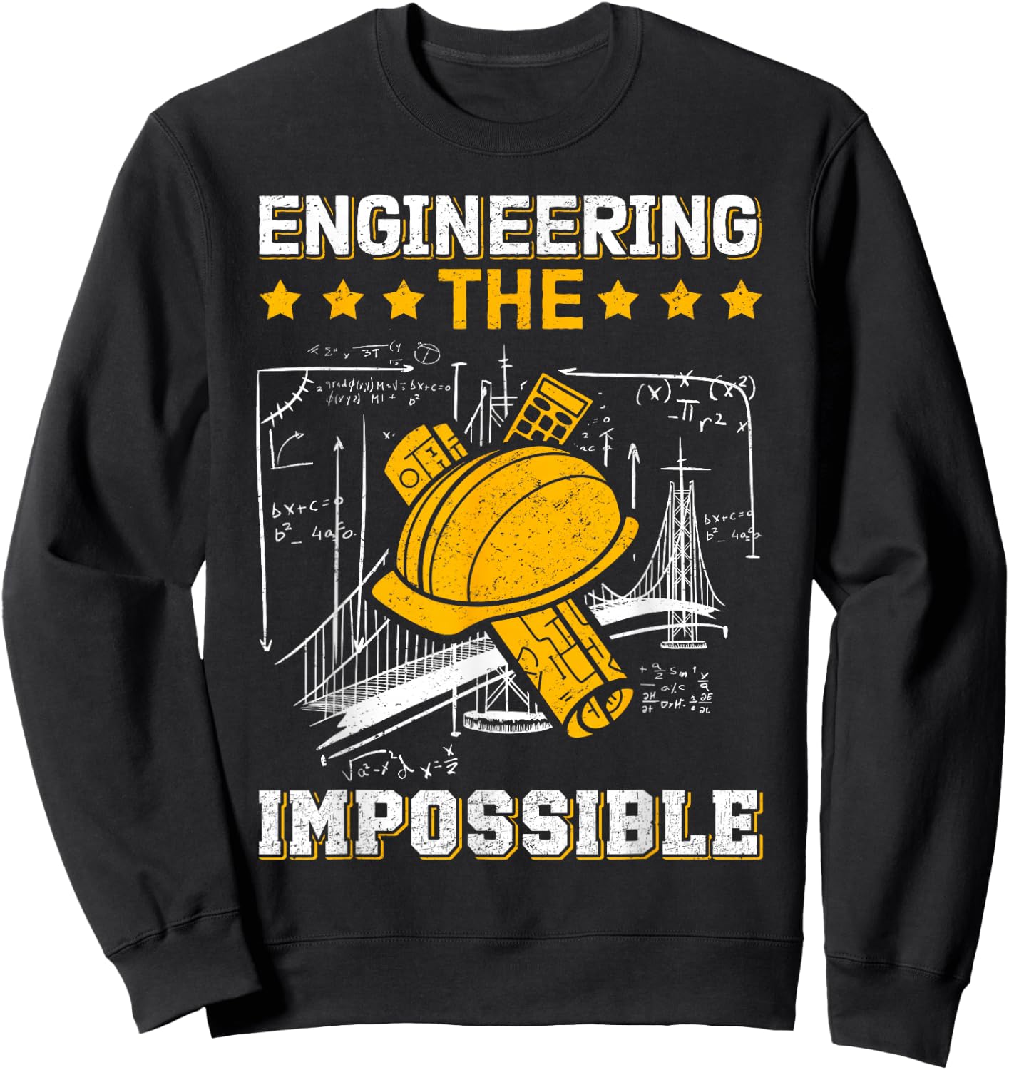 Civil Engineer Design Men Student Woman Mechanical Sweatshirt - Sweatshirt | Black