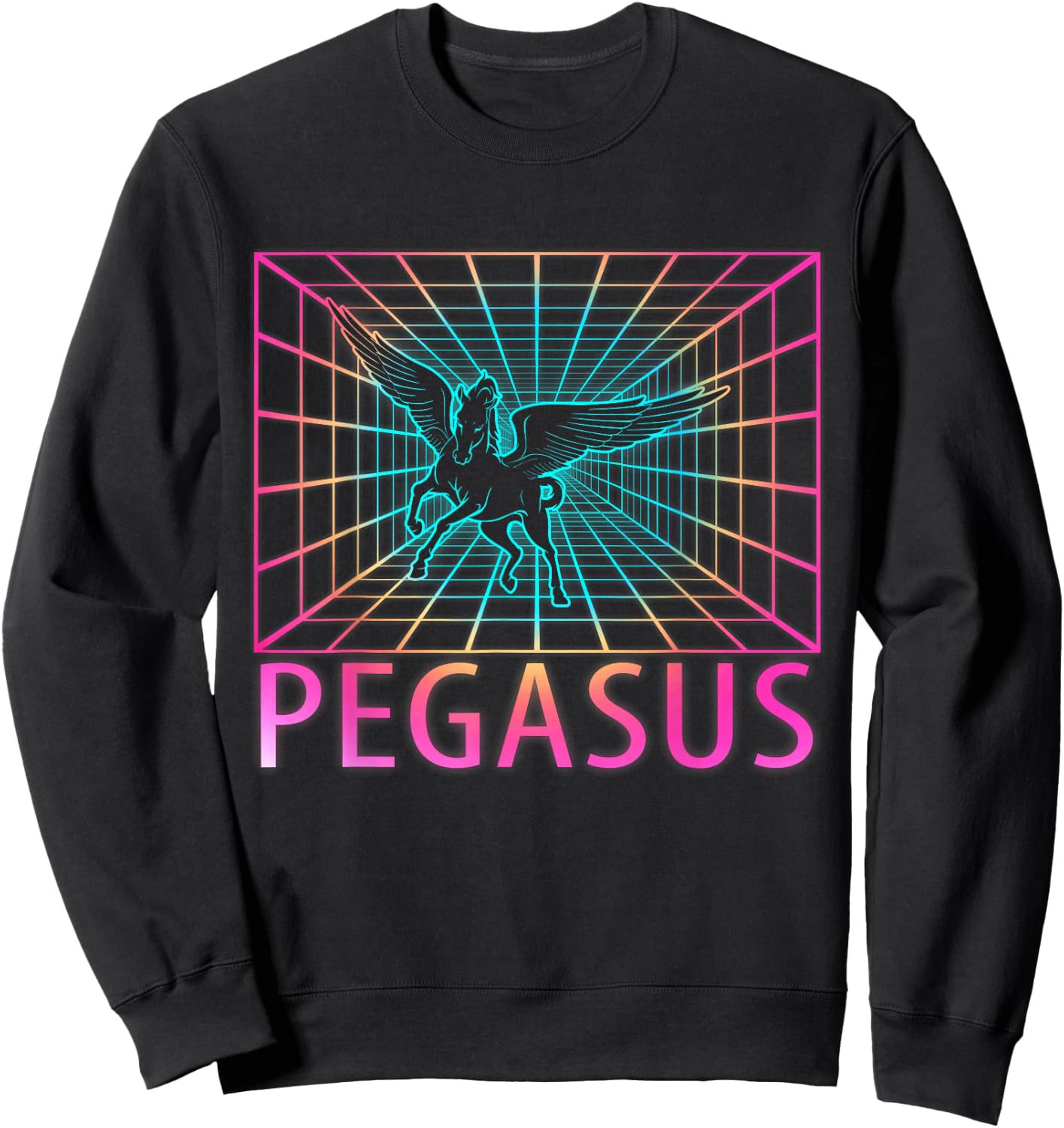 Pegasus Retro Gift Sweatshirt - Sweatshirt | Black