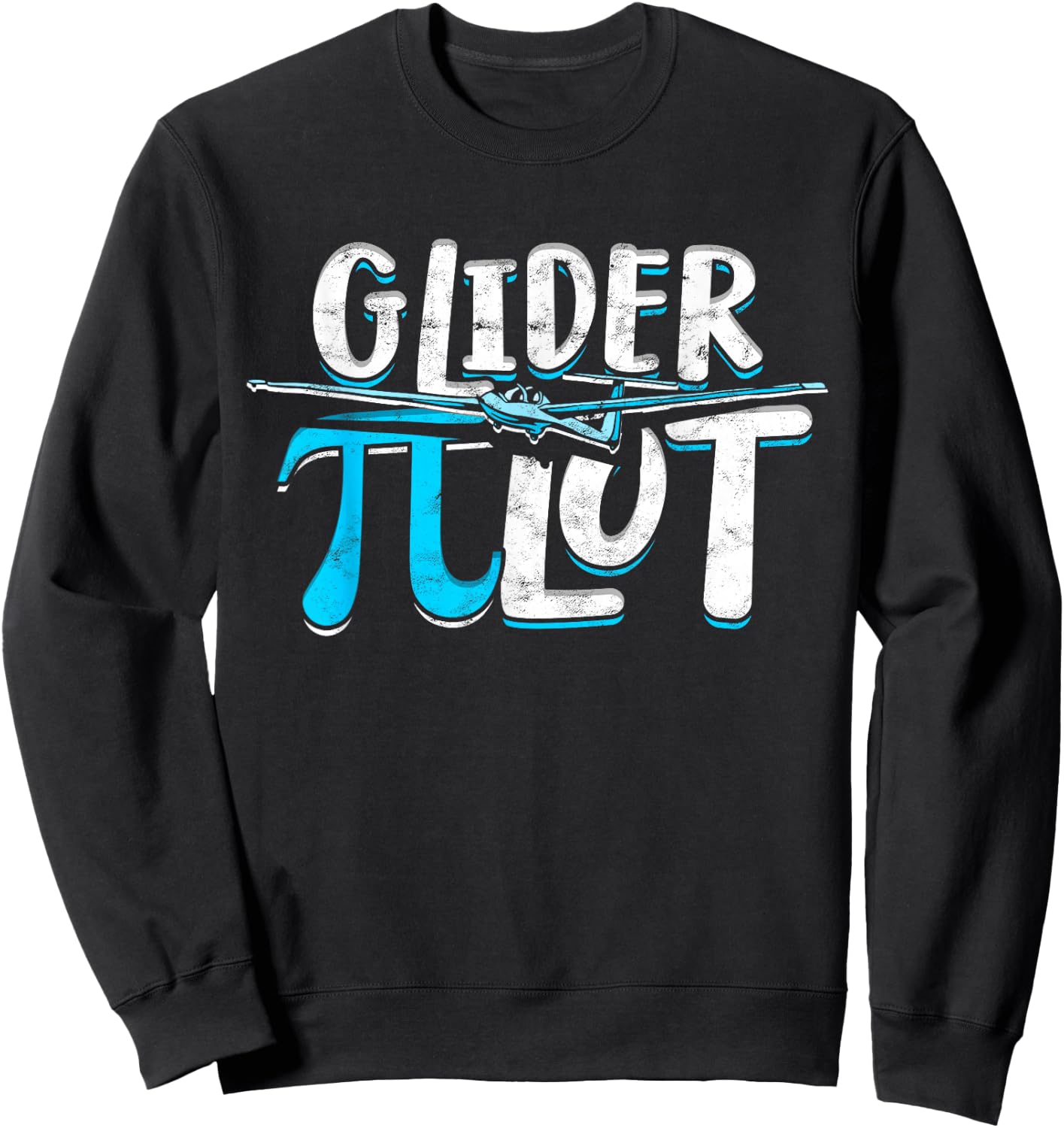 Glider Pi Lot Funny Glider Pilot Sweatshirt - Sweatshirt | Black