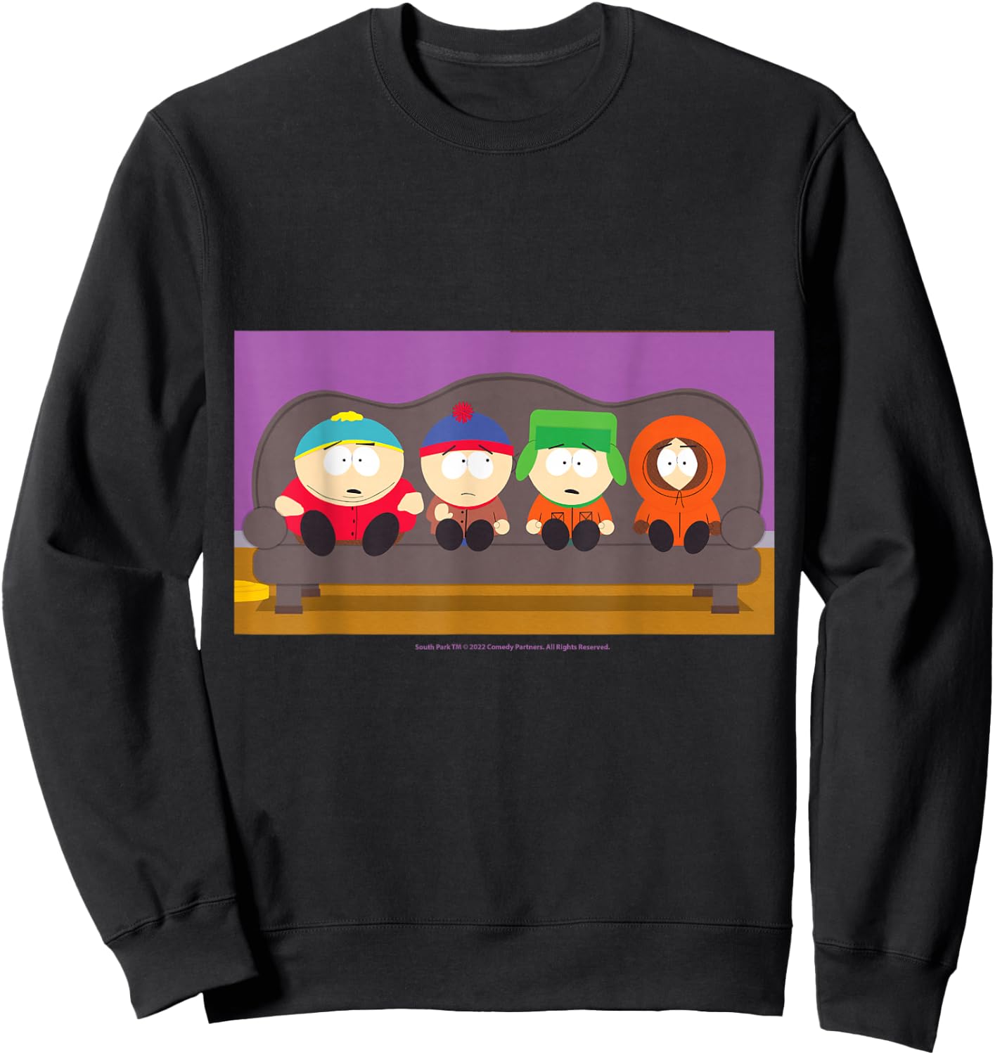South Park Gang On A Couch Sweatshirt - Sweatshirt | Black